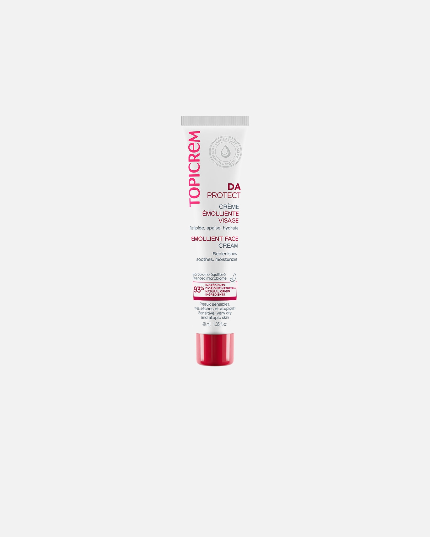 Gesichtscreme für Unisex Topicrem DA PROTECT erweichende Gesichtscreme 40 ml