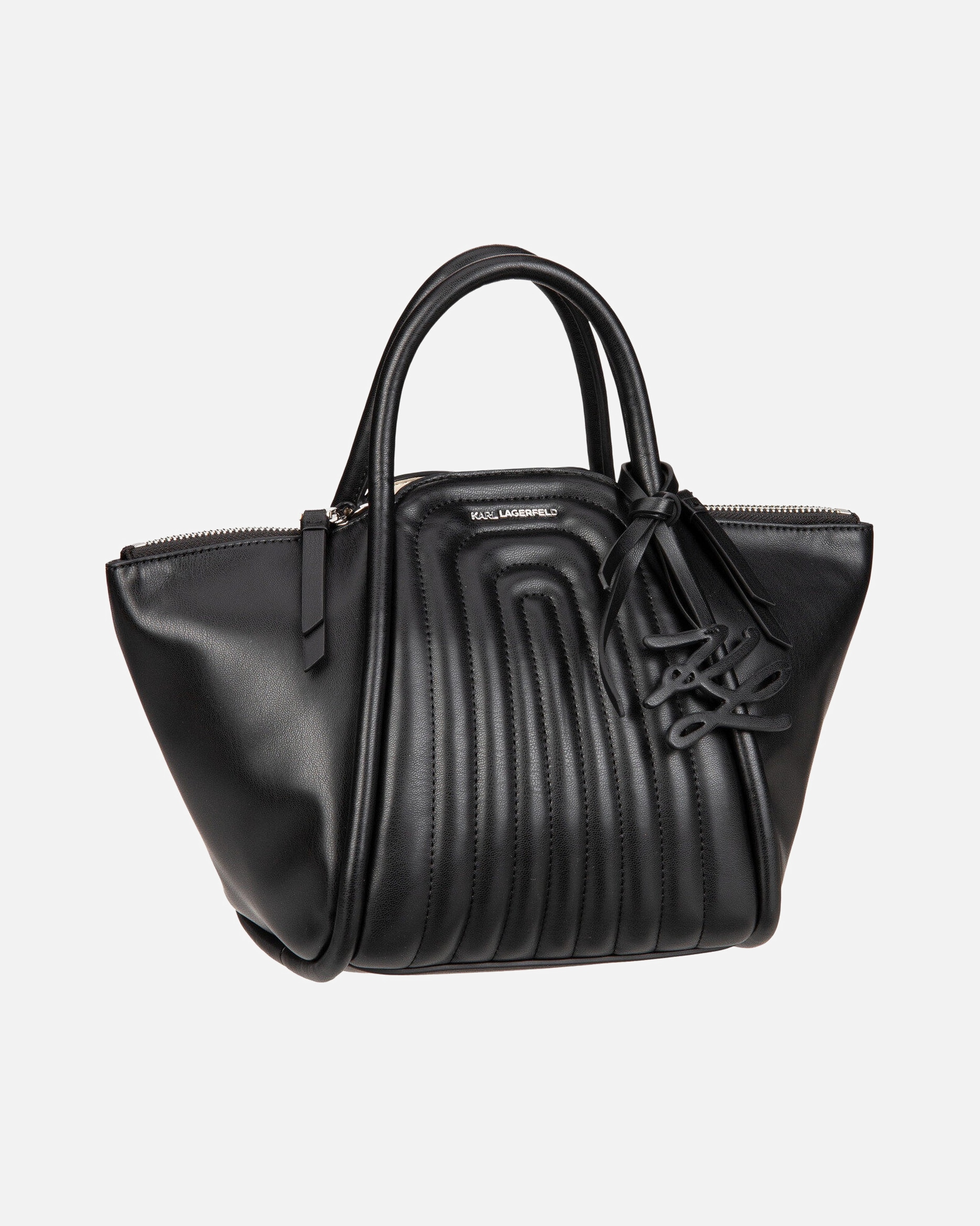 Handtasche für Weiblich Karl Lagerfeld Handtasche K/Wellen Tote Black