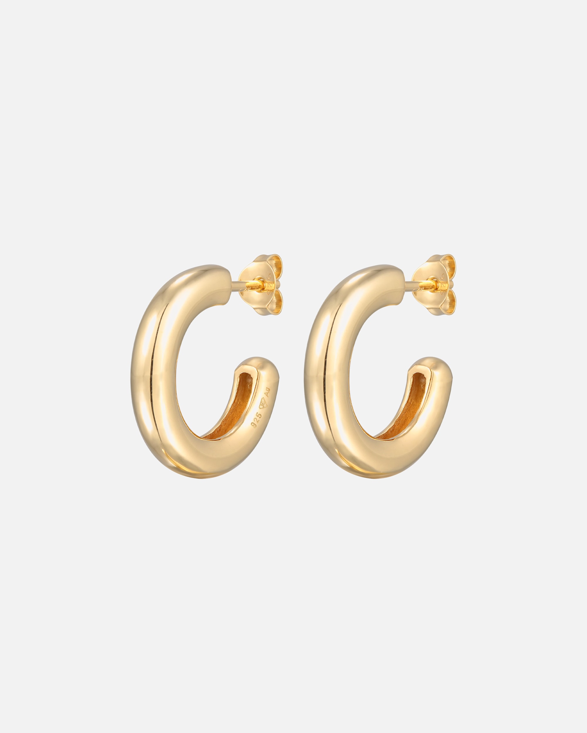 Ohrringe für Weiblich Elli Creolen Stecker Basic Klassik 925 Silber 1 Stück