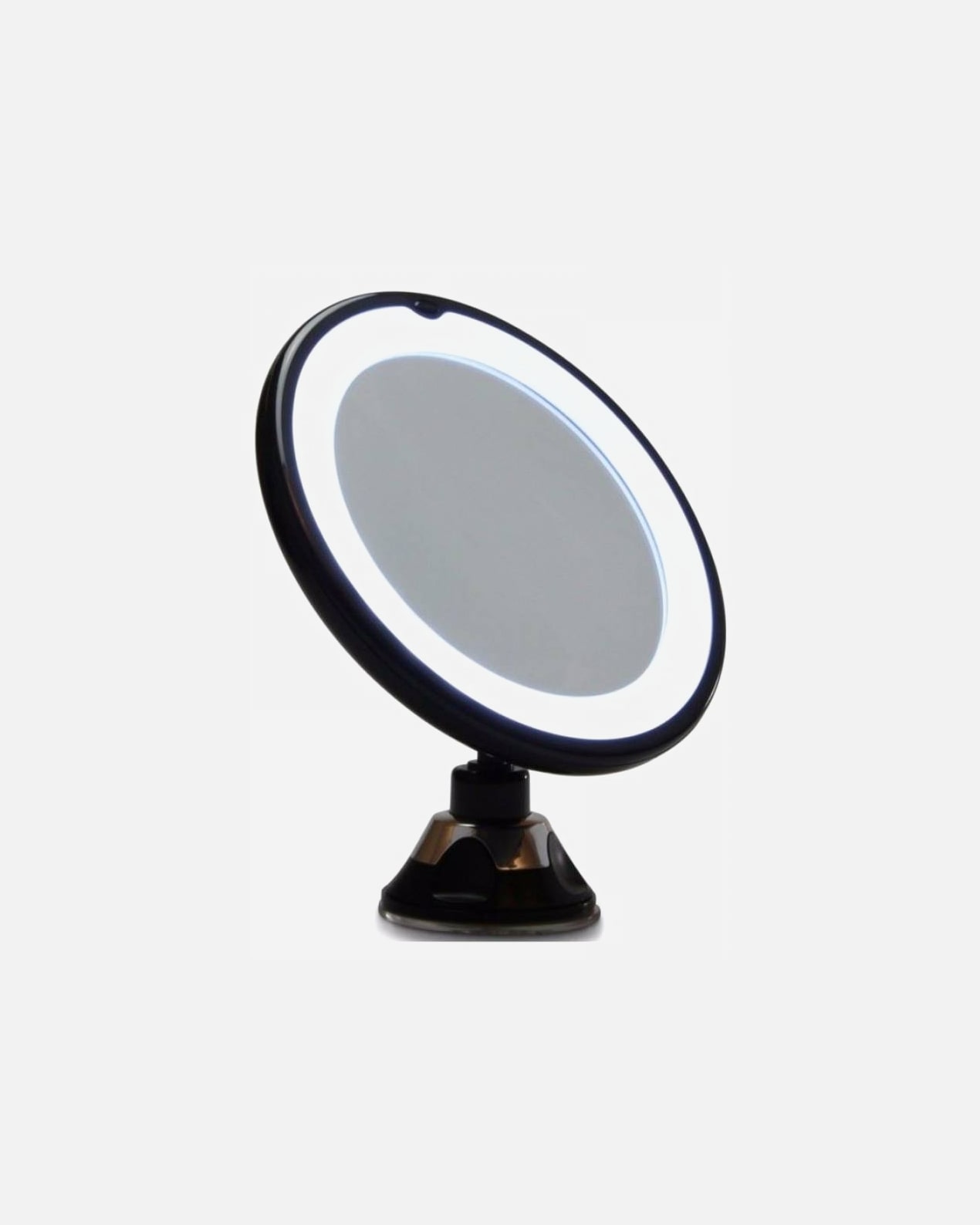 Kosmetikspiegel für Unisex UNIQ Saugnapf Kosmetikspiegel mit LED-Licht und 10x Vergrößerung 1 Stück