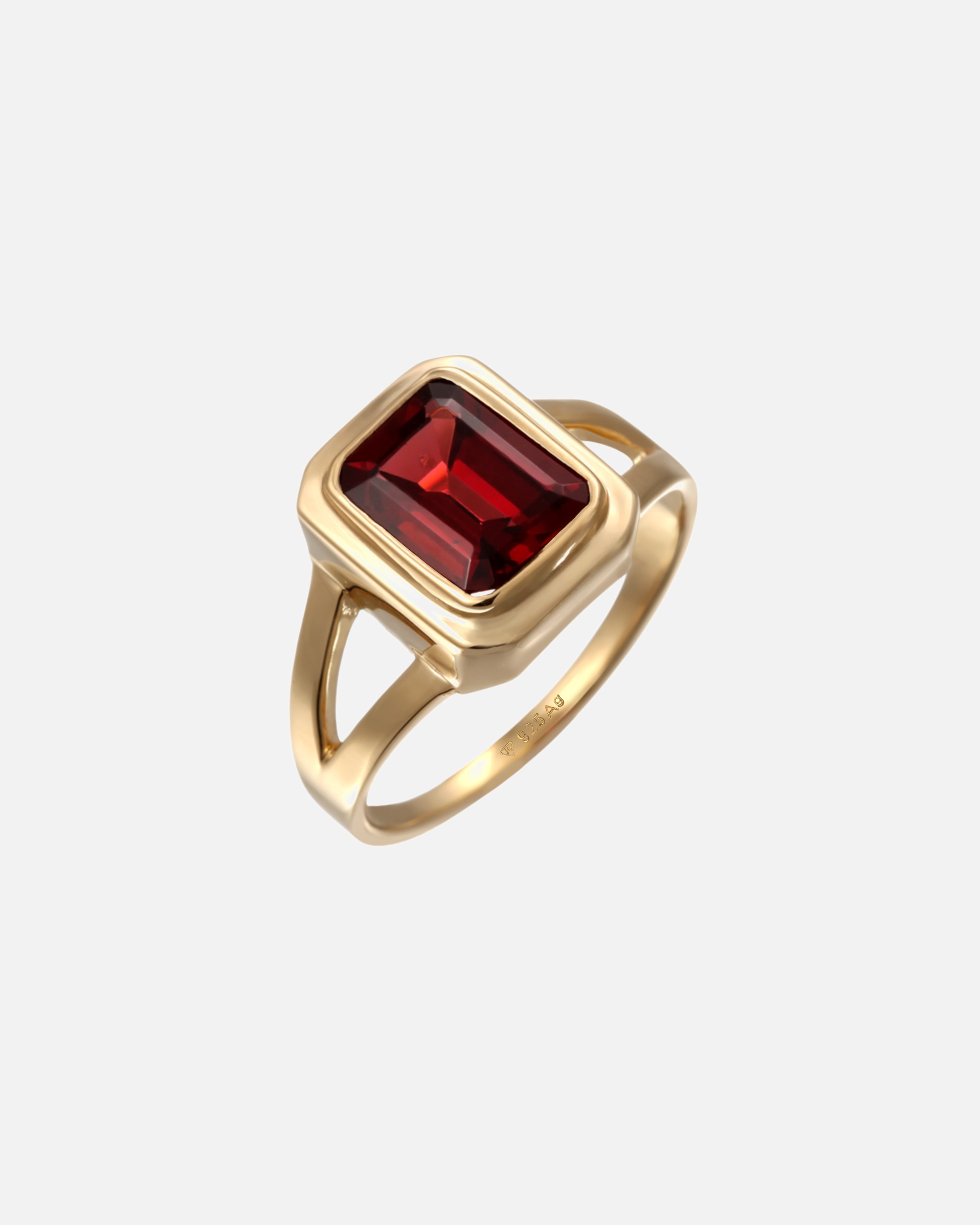 Ring für Weiblich Elli Elli Ring Solitär Quarz Grün 925 Silber Neuheit 56