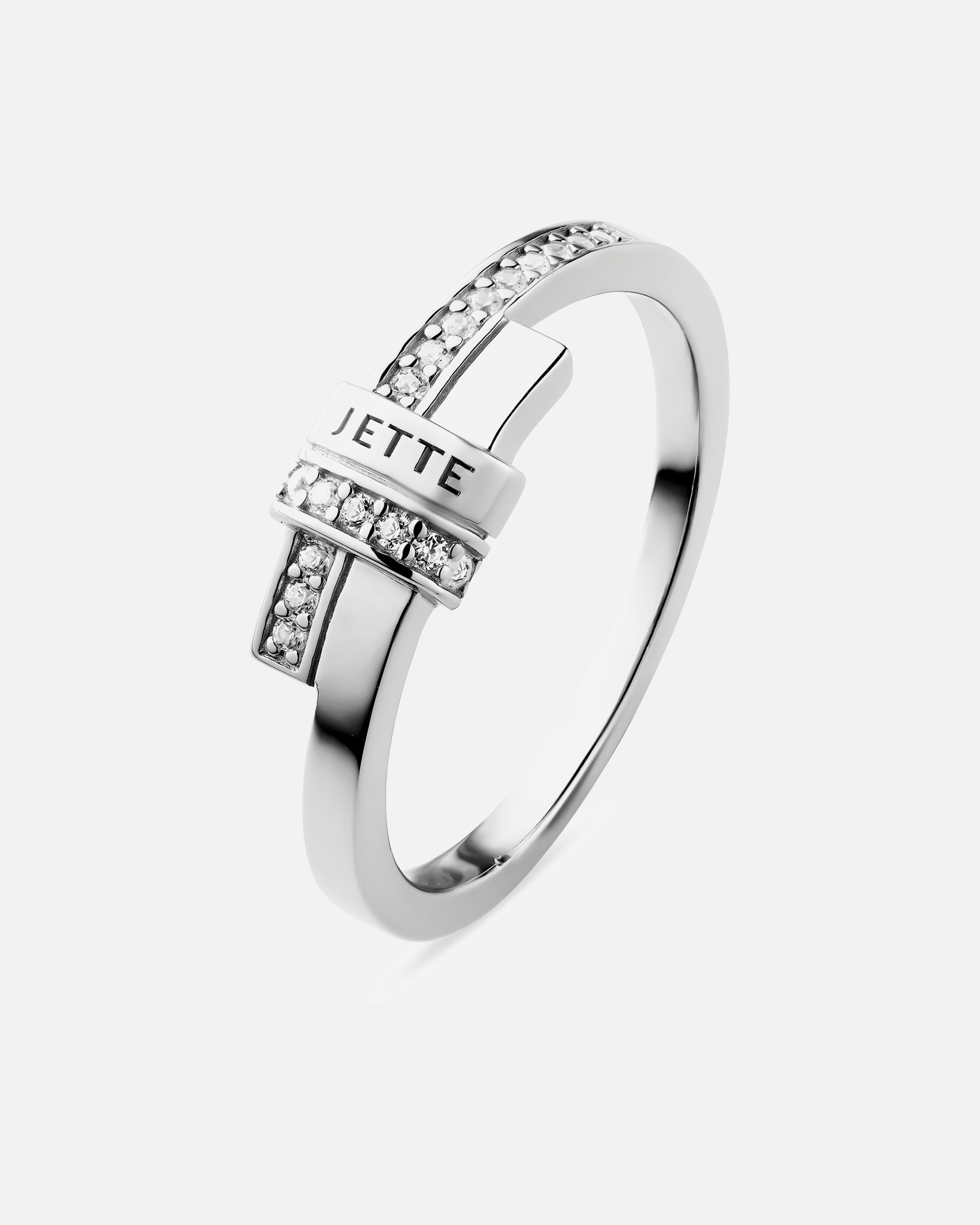 Ring für Weiblich Jette Damenring 925er Silber, recycelt 61