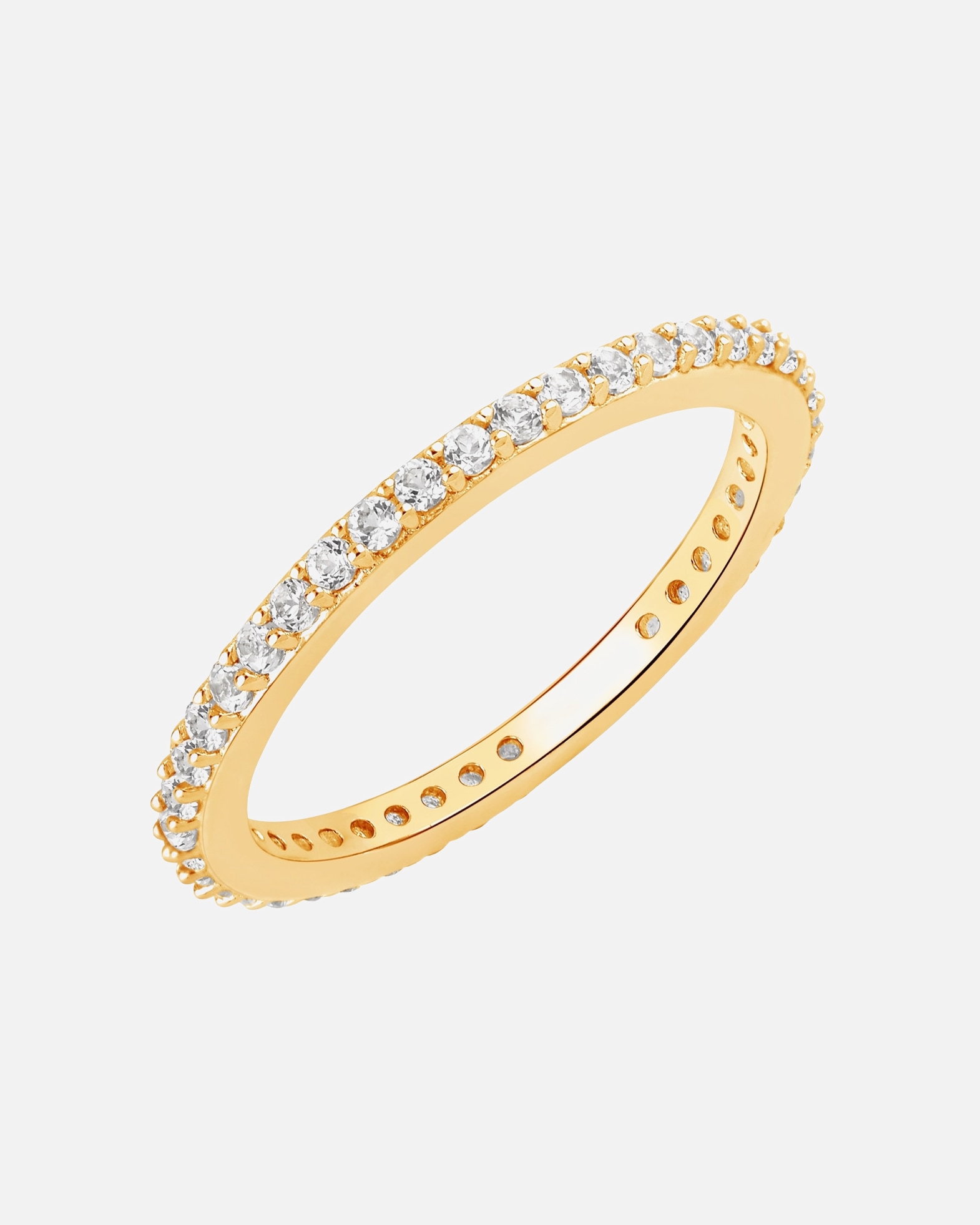 Ring für Weiblich Rafaela Donata Ring aus Sterling Silber in Gelbgold mit Topas 50