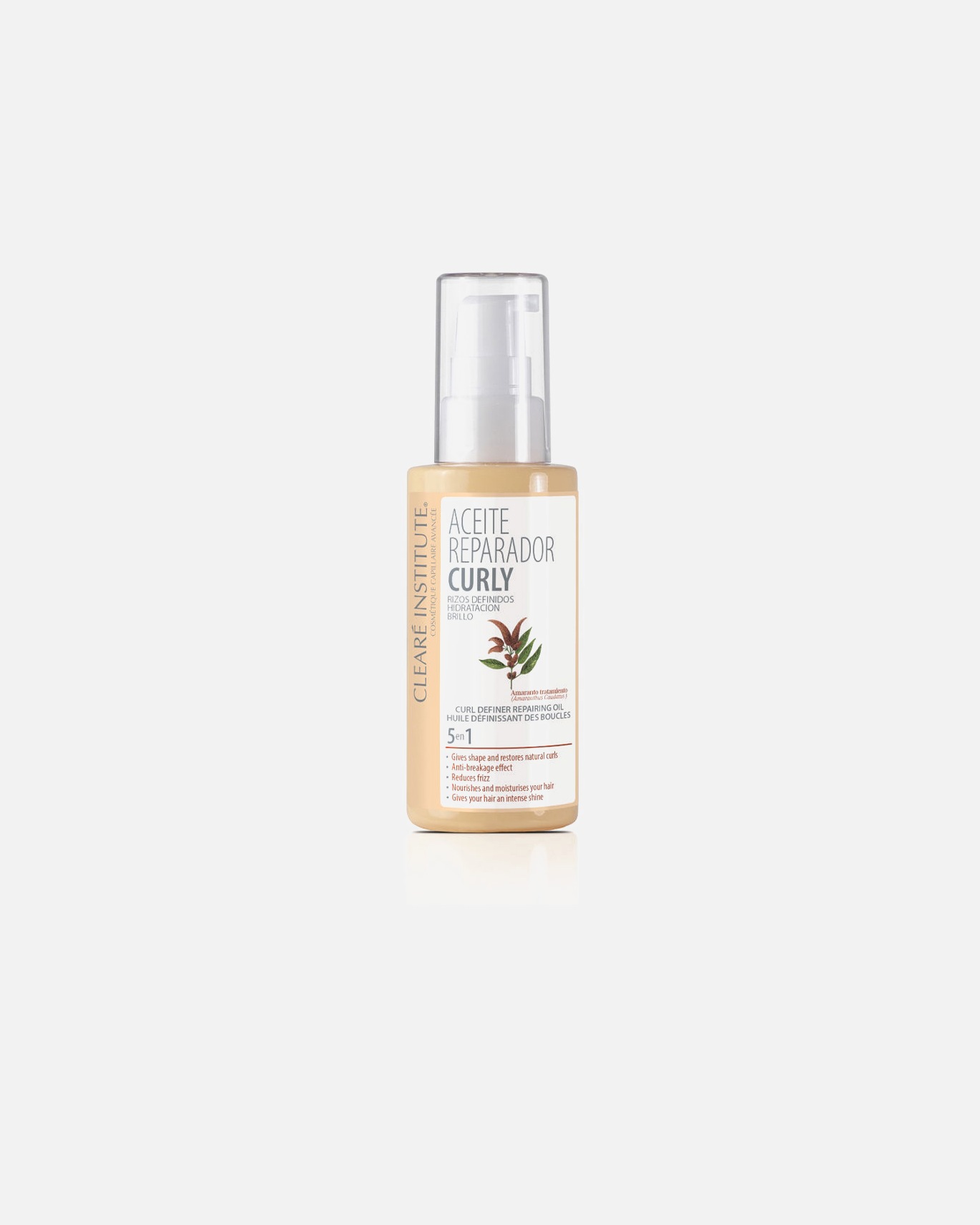 Haaröl für Unisex Clearé Institute CURLY REPAIR OIL definierte Locken Feuchtigkeit Glanz 50 ml