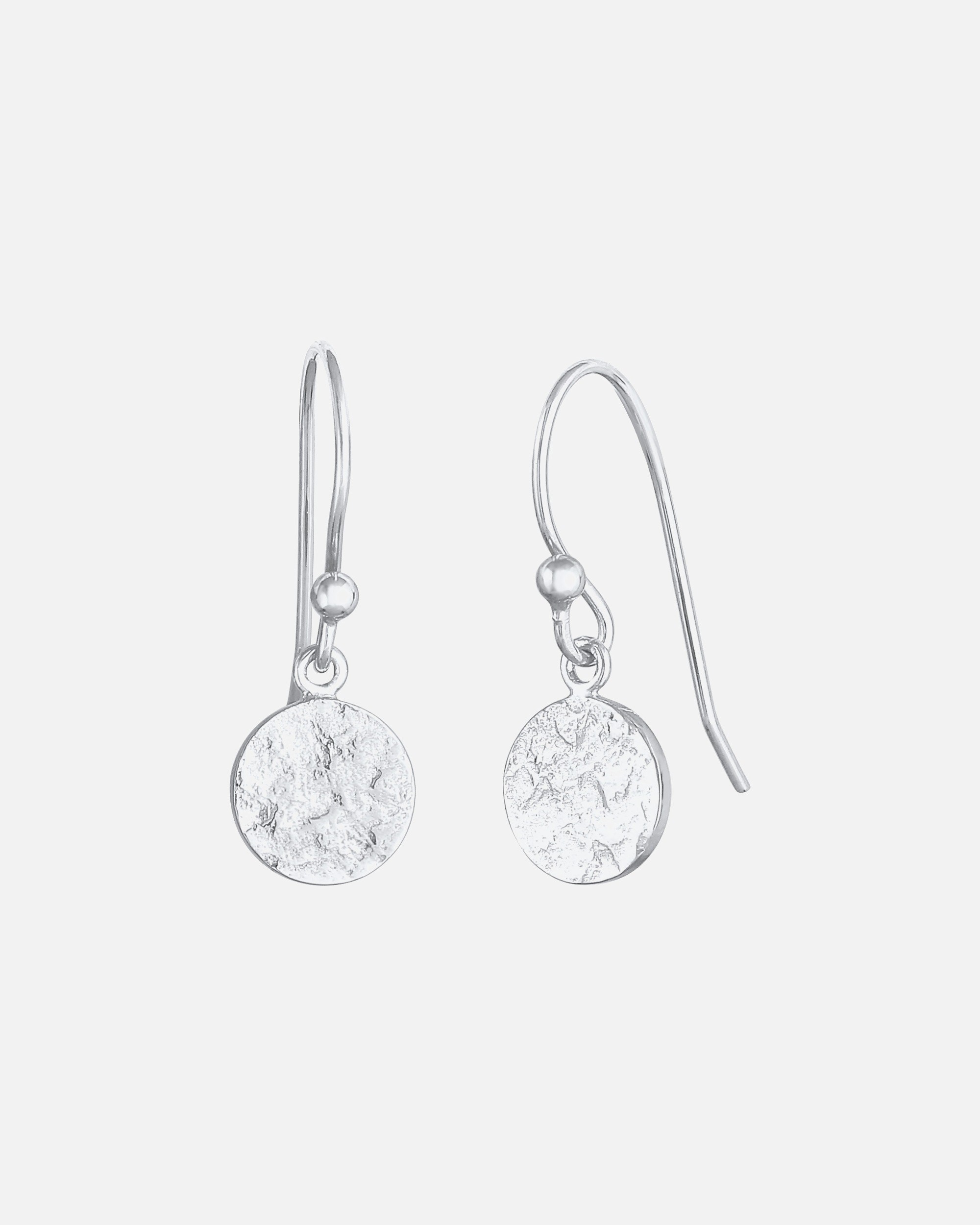 Ohrringe für Weiblich Elli Plättchen Coin Organic Gehämmert 925 Silber 1 Stück