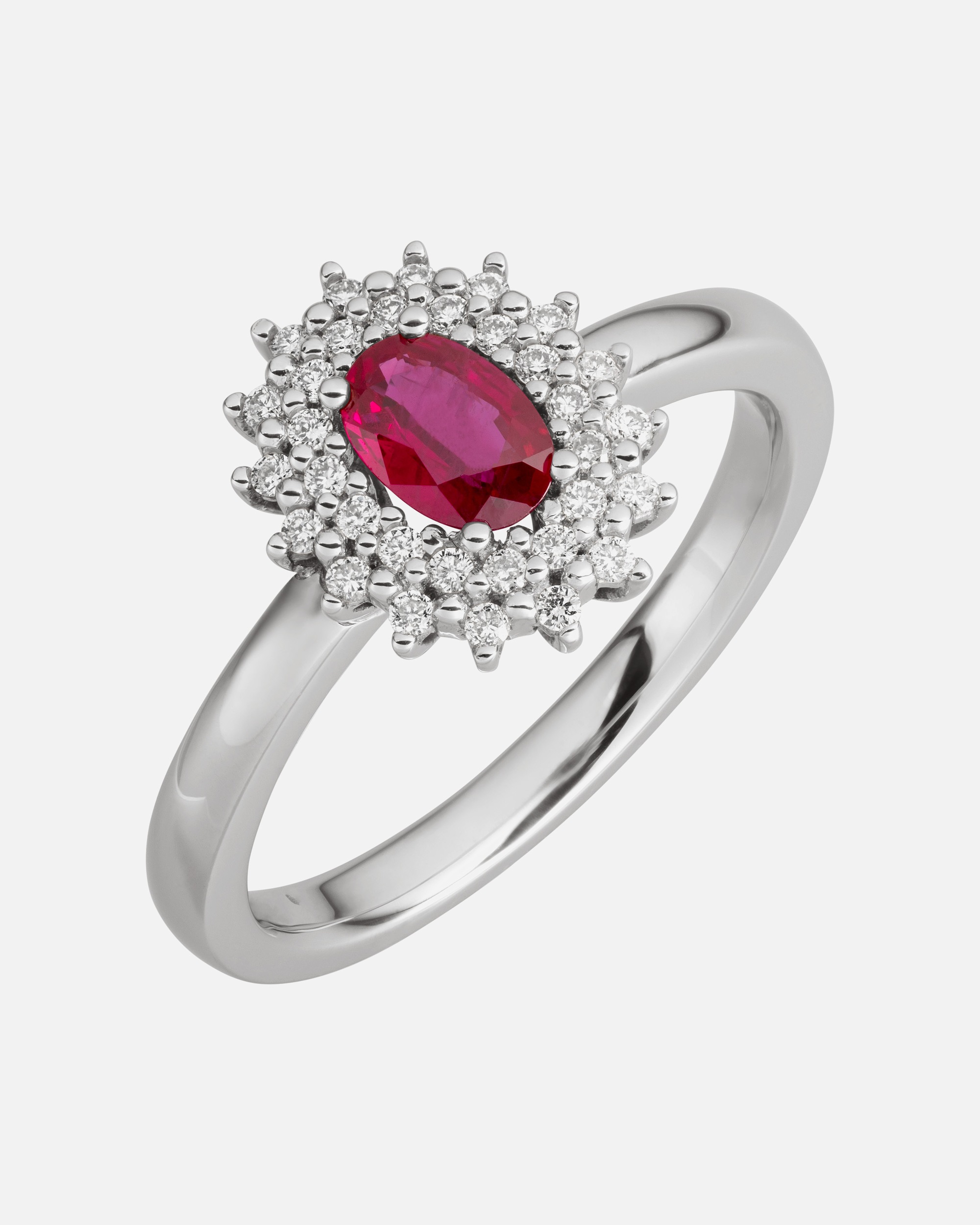 Ring für Weiblich Orolino Ring 585/- Gold Rubin rot 0.2000 Karat 052 (16,6)