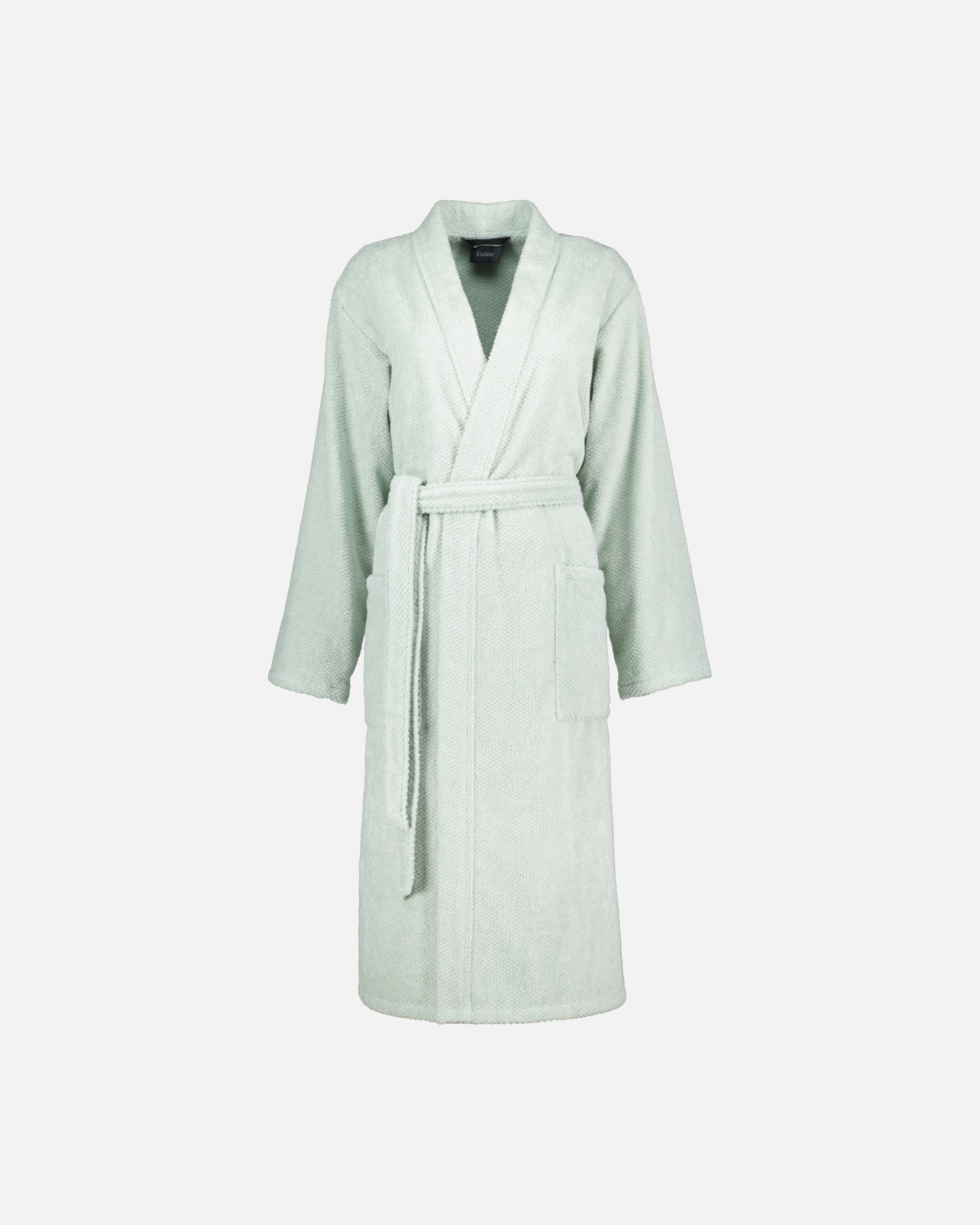 Bademantel für Unisex Cawö Cawö Bademäntel Damen Kimono Pure 5222 eukalyptus - 450 1 Stück
