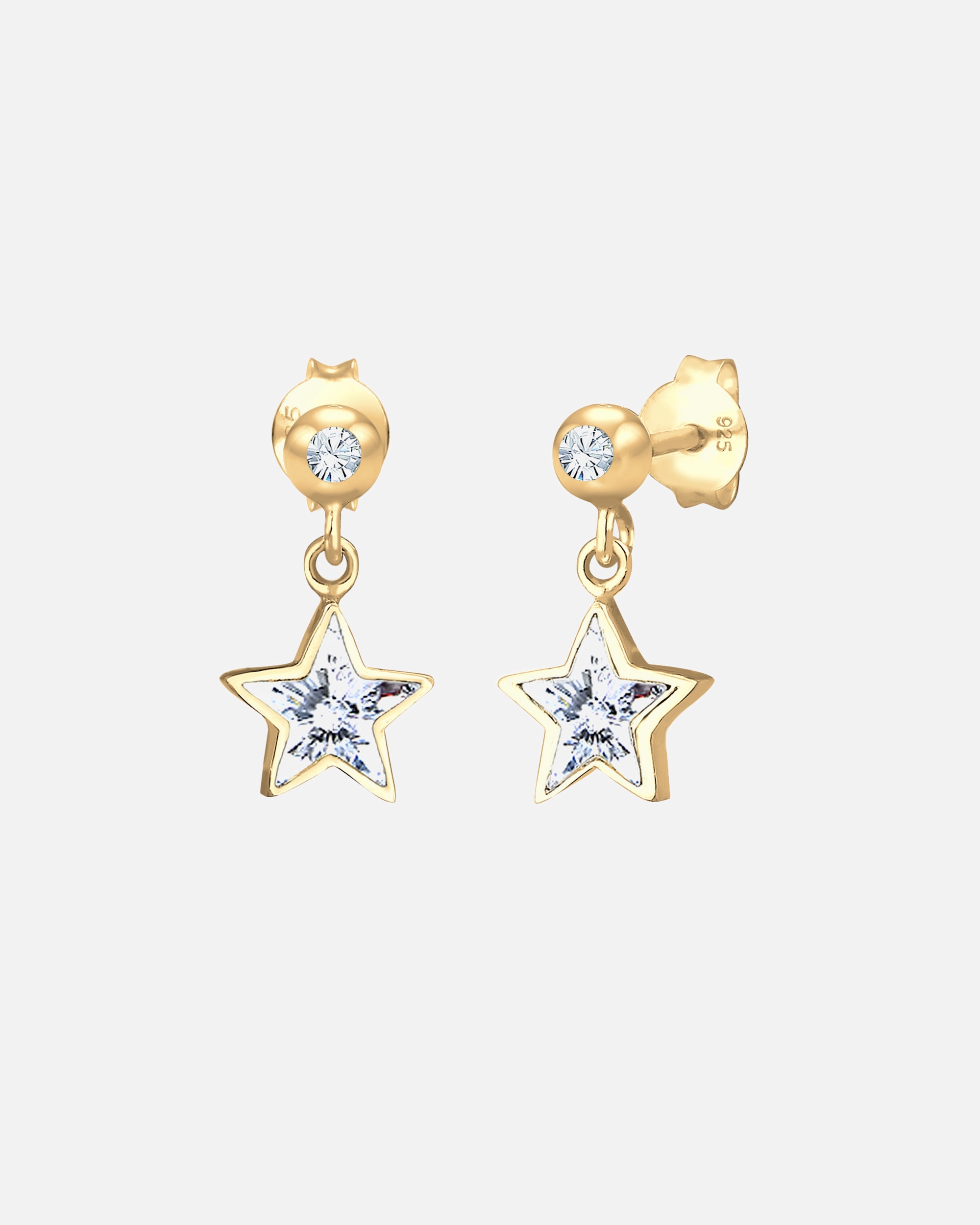 Ohrringe für Weiblich Elli Kinder Sterne 925 Silber, mit Kristallen von Swarovski® 1 Stück