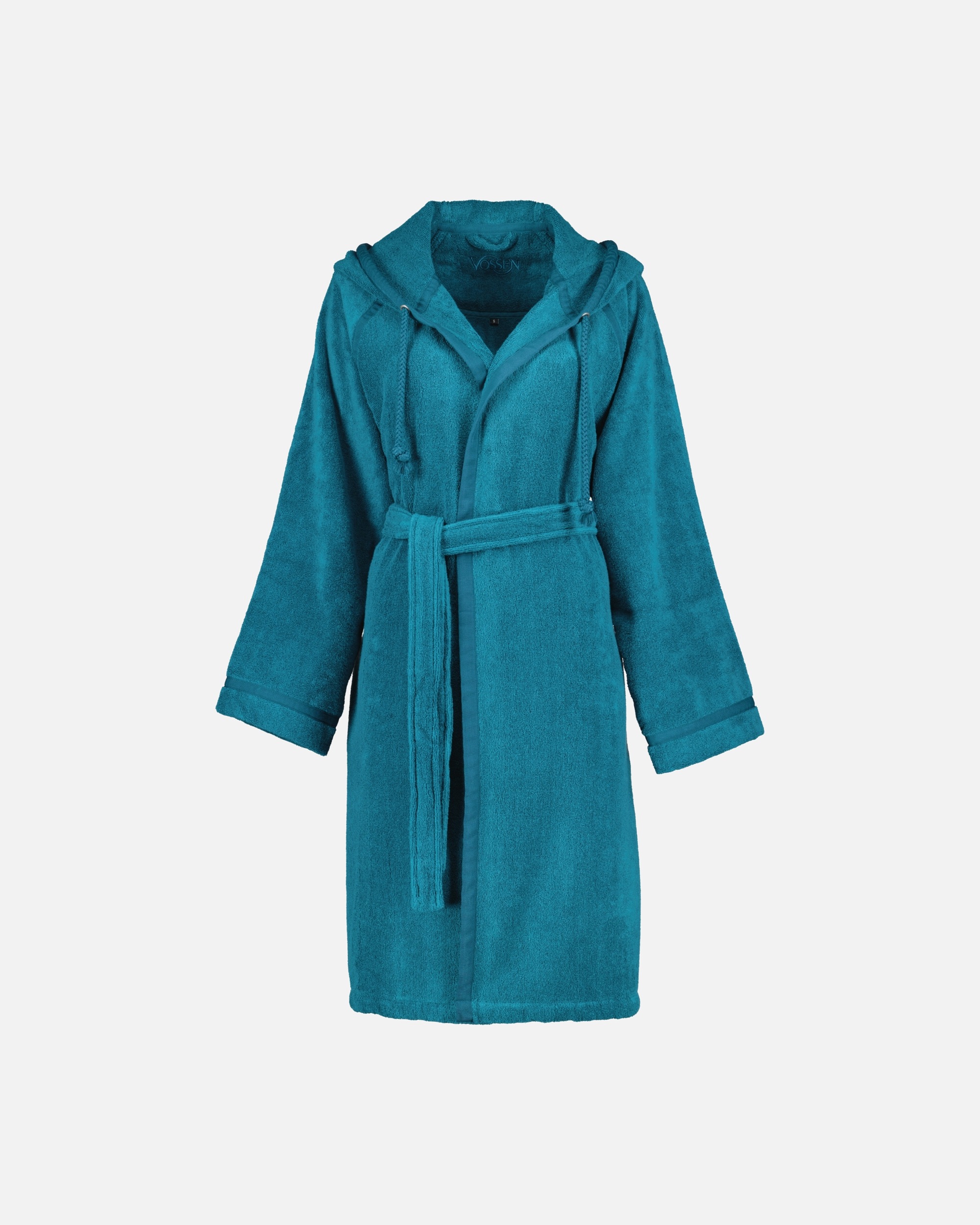 Bademantel für Unisex Vossen Vossen Bademäntel Damen Kurzmantel mit Kapuze Jive poseidon - 5895 XS