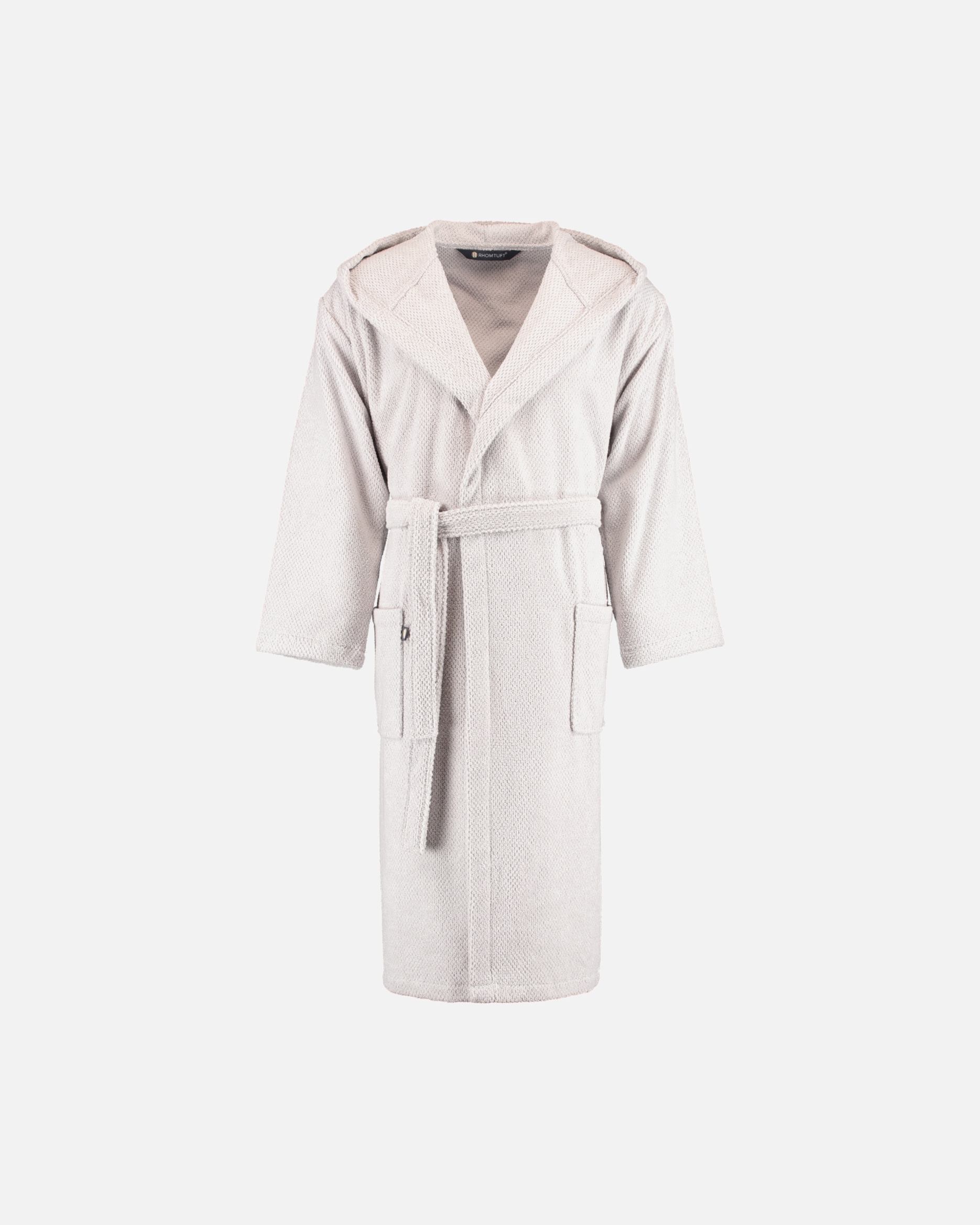 Bademantel für Unisex Rhomtuft Rhomtuft Bademäntel unisex Kapuze Baronesse perlgrau - 11 S