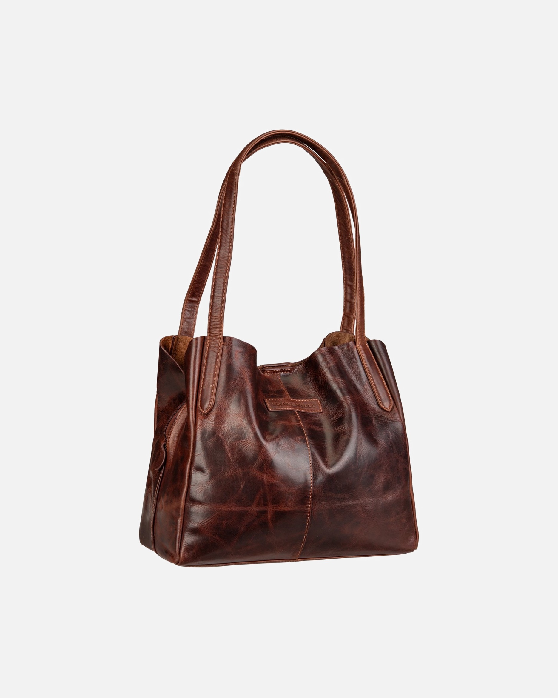 Handtasche für Weiblich Greenburry Handtasche Rugged Hobo Shopper brown