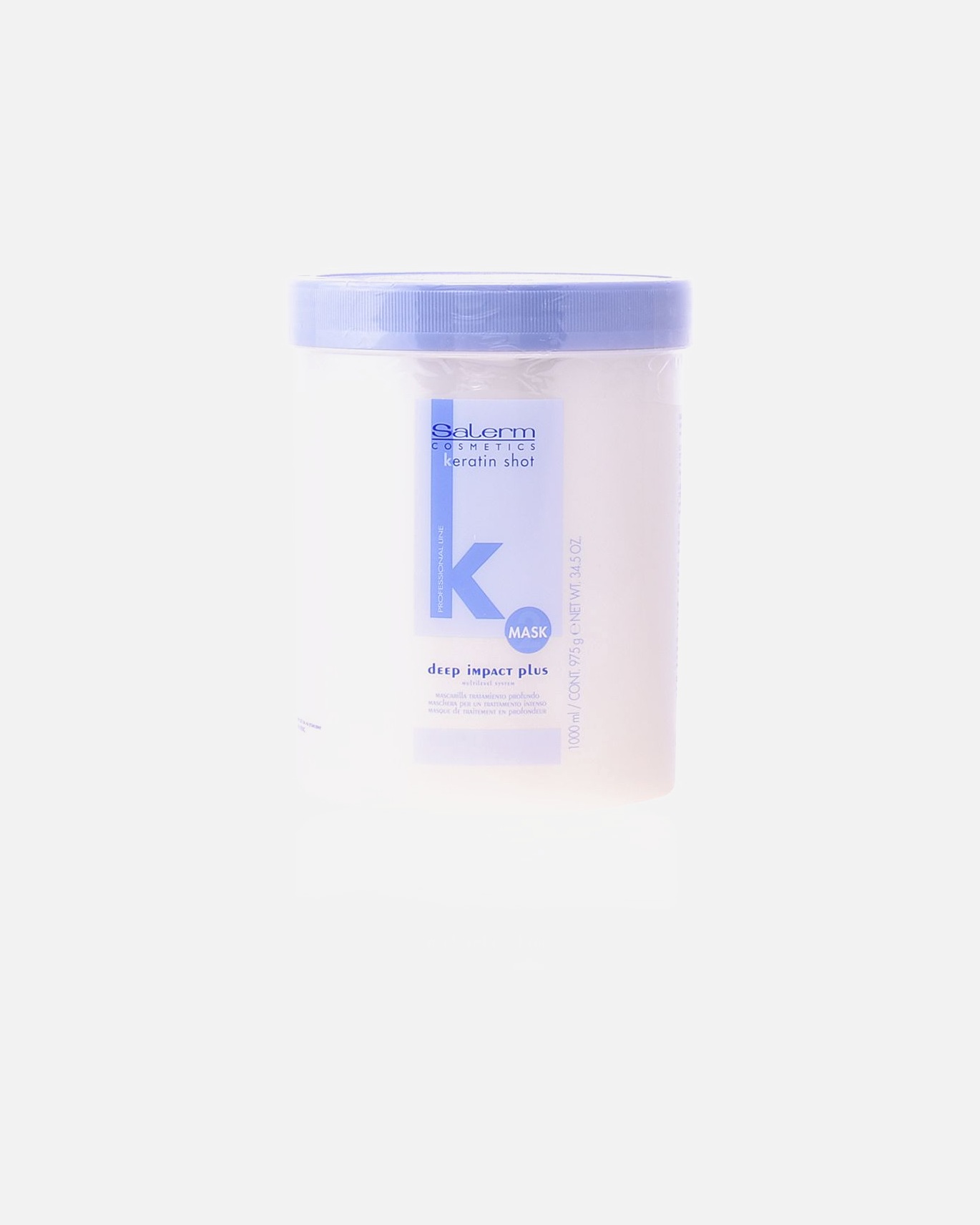 Haarmaske für Unisex Salerm KERATIN SHOT mask deep impact plus 1000 ml