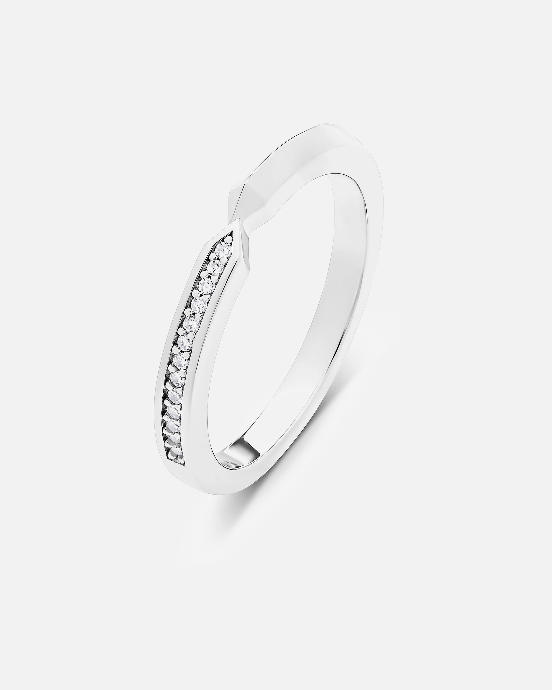 Ring für Weiblich Jette Damenring 925er Silber, recycelt 55