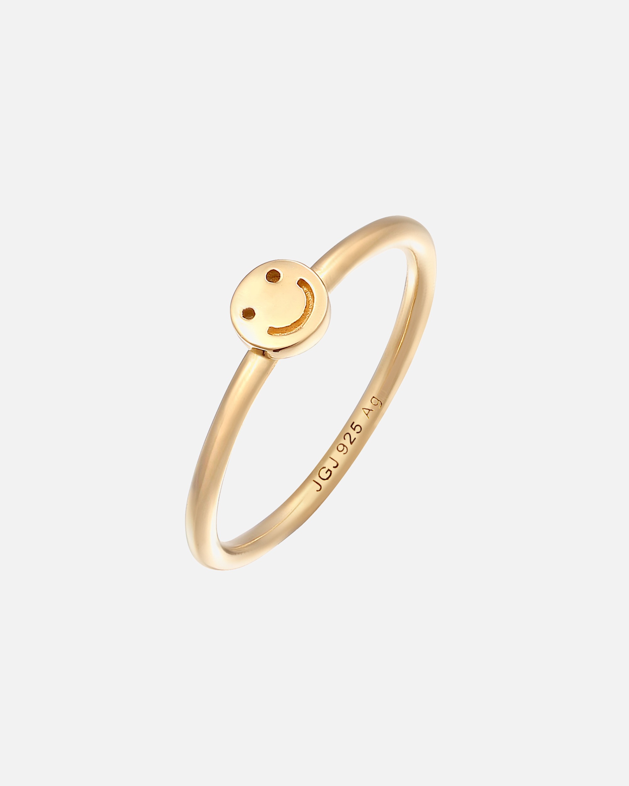 Ring für Weiblich Elli Elli Ring mit Smiling Face Rinky Ring 925 Silber 50