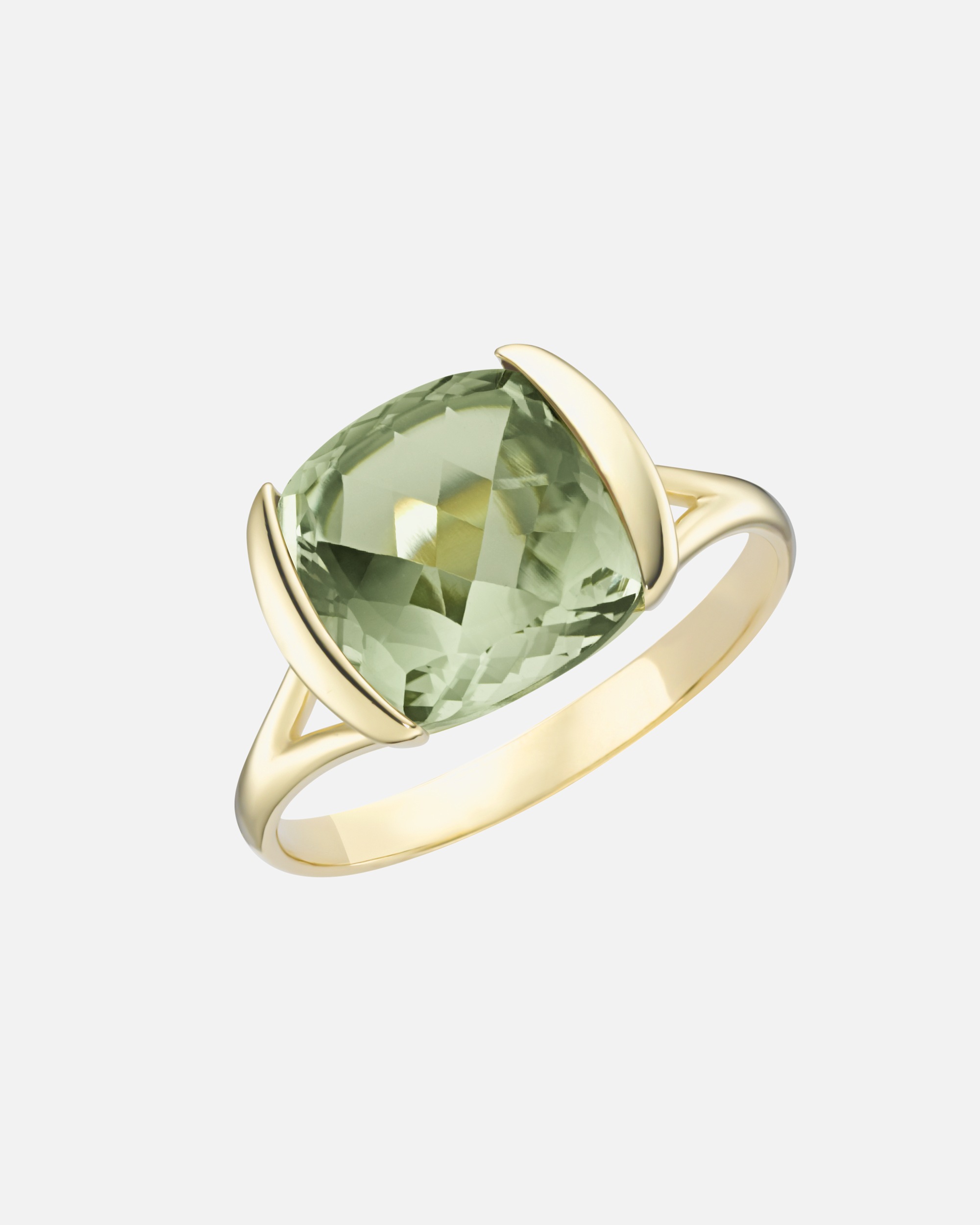 Ring für Weiblich Luigi Merano Ring mit quadrat. / abgerundeten Edelstein, Gold 375 54