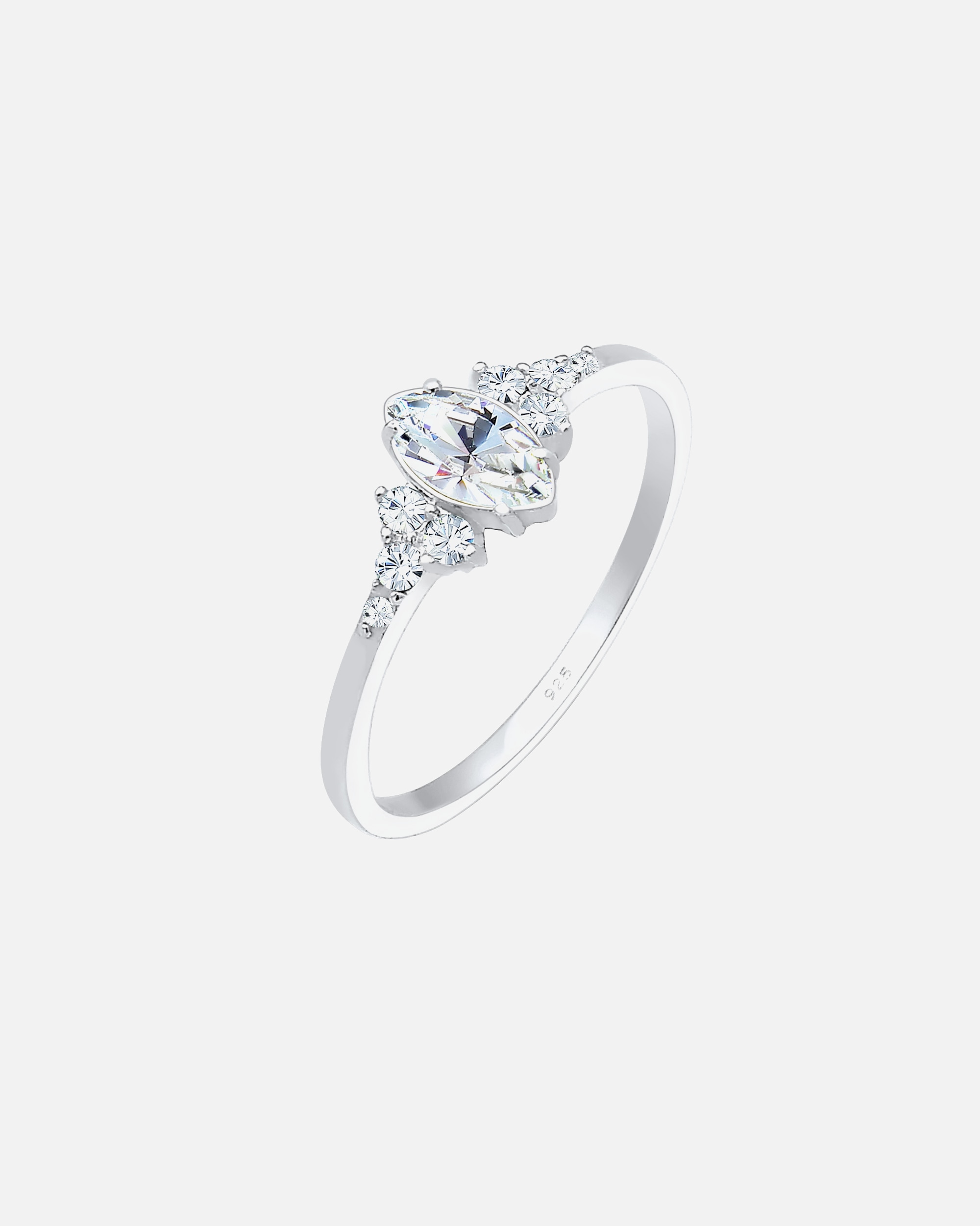 Ring für Weiblich Elli Elli Ring Marquise Valentin 925 Silber, mit Kristallen von Swarovski® 52