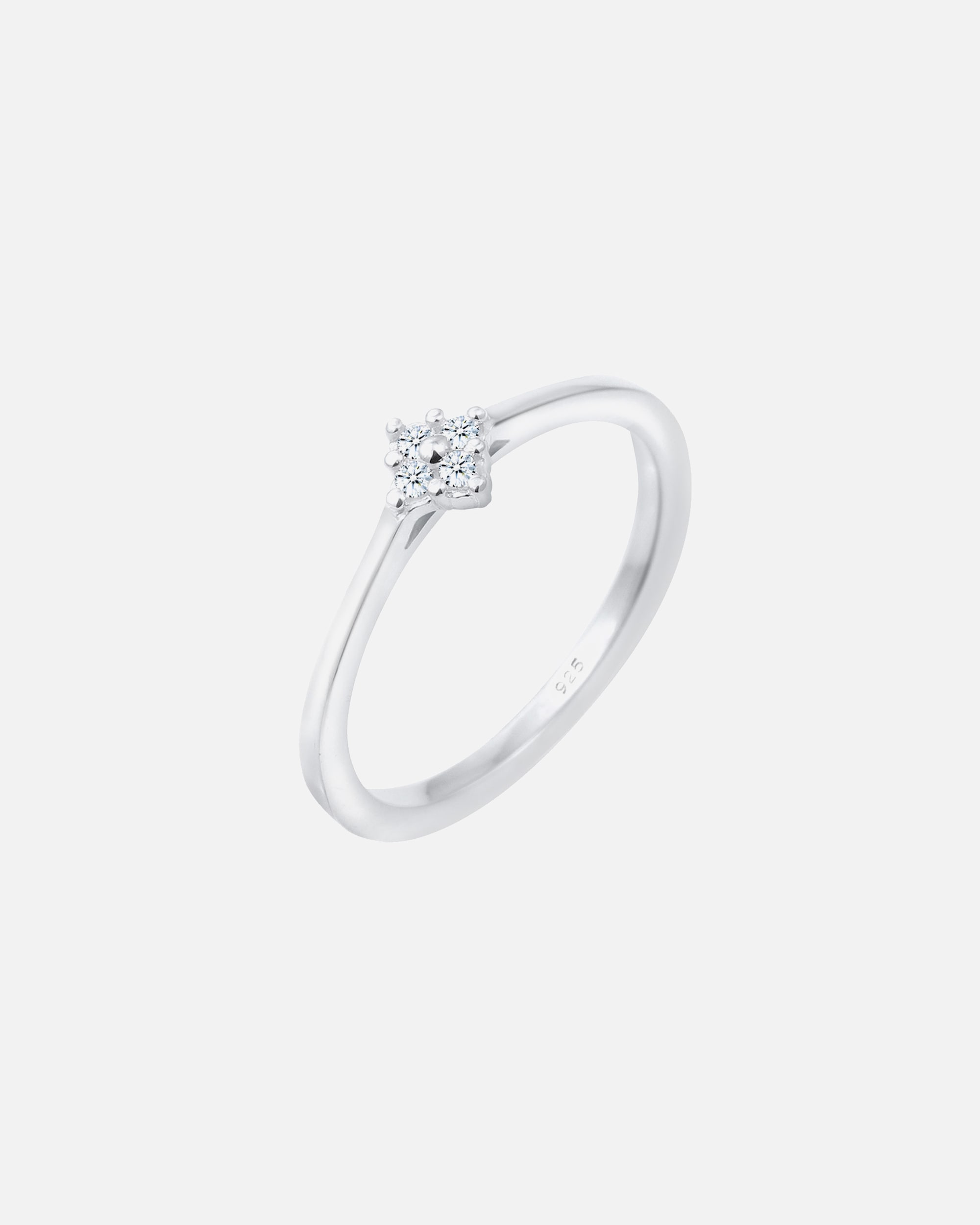 Ring für Weiblich Elli DIAMONDS Elli DIAMONDS Pierścień Verlobung Klassisch Diamant 0.06 ct. 925 Silber 52 mm