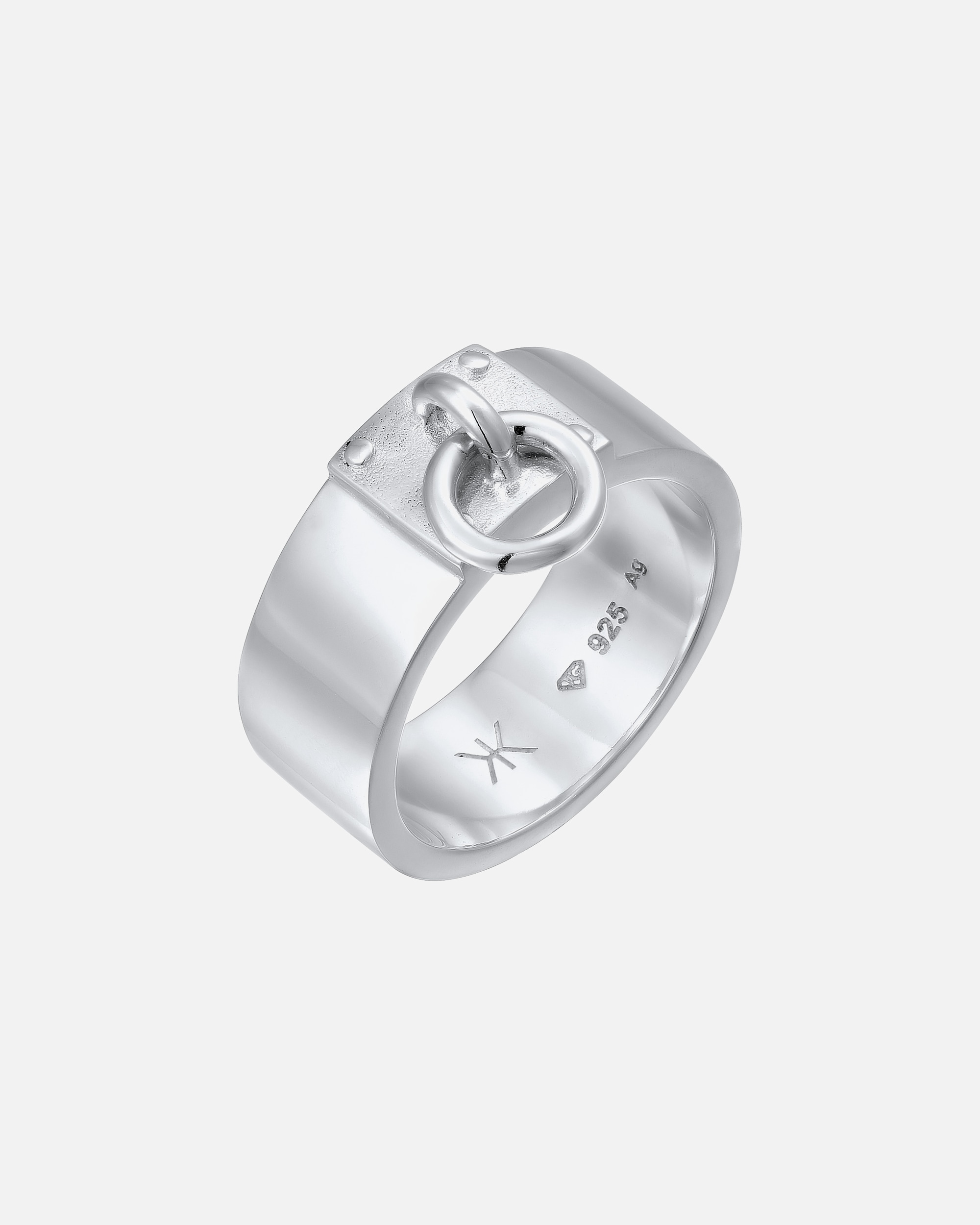 Ring für Männlich KUZZOI Silber Kreis Kette 925 Sterling Silber 1 Stück