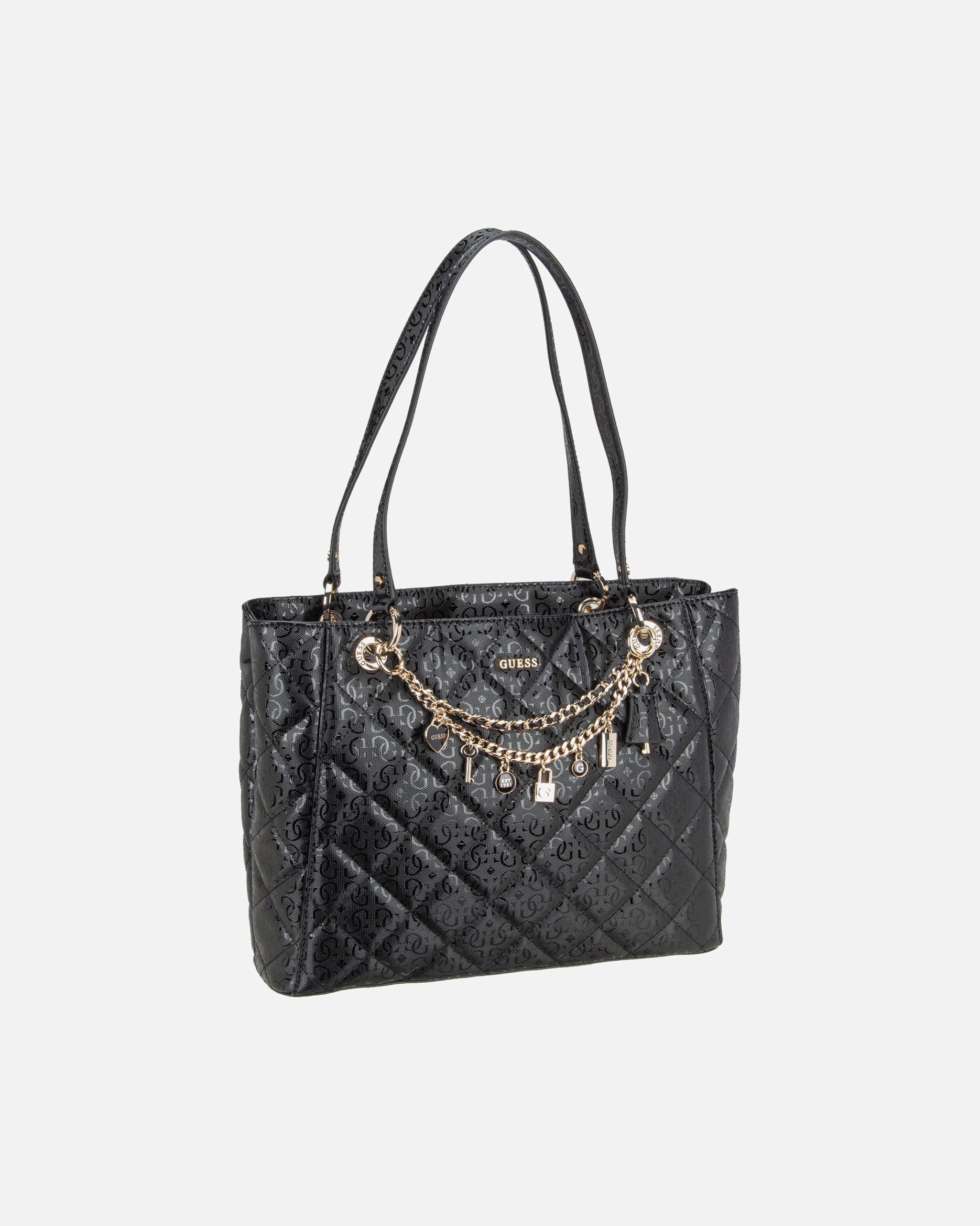 Handtasche für Weiblich GUESS Handtasche Libby Noel Tote Black
