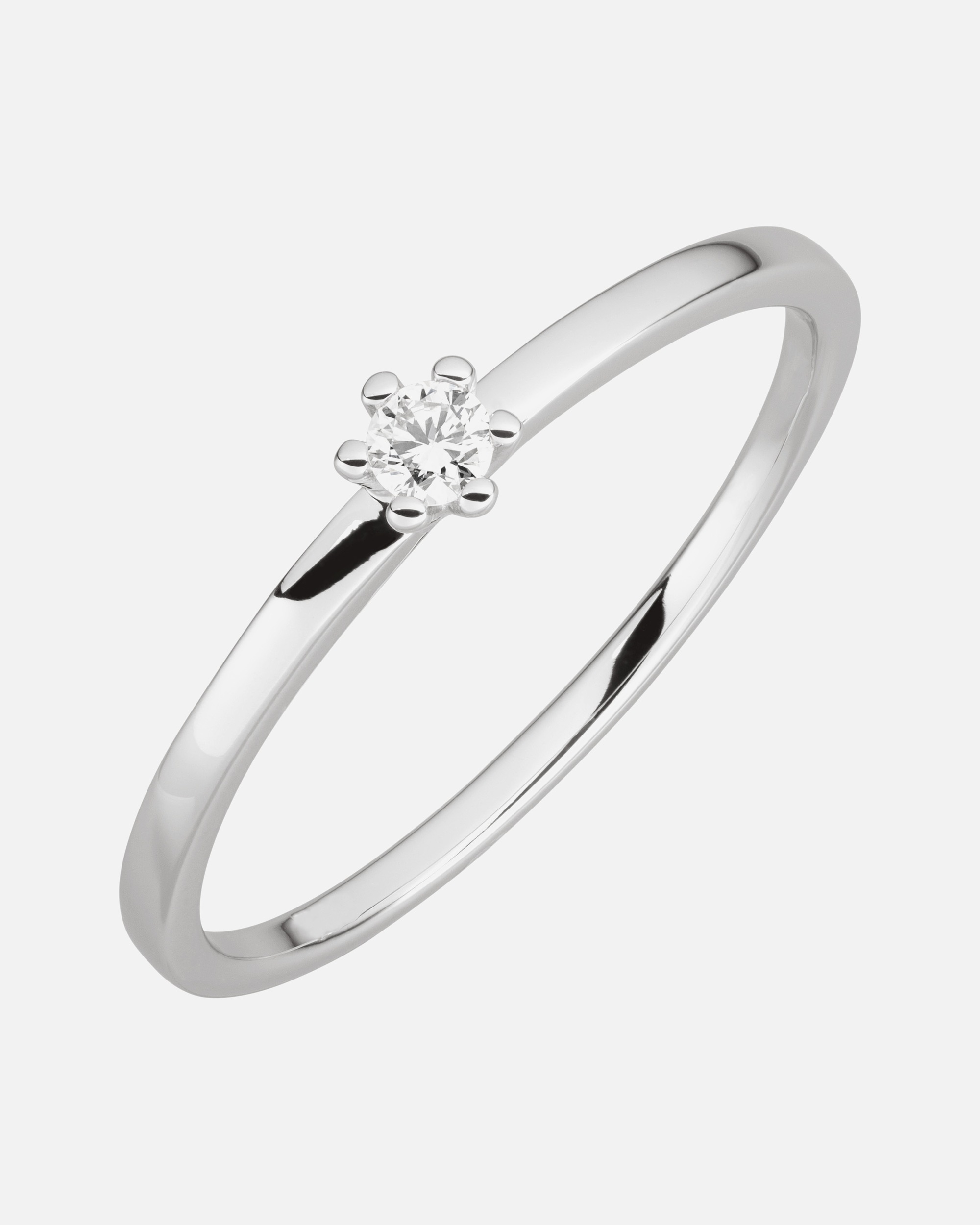 Ring für Weiblich Orolino Ring 585/- Gold Brillant weiß 0,07ct. 056 (17,8)