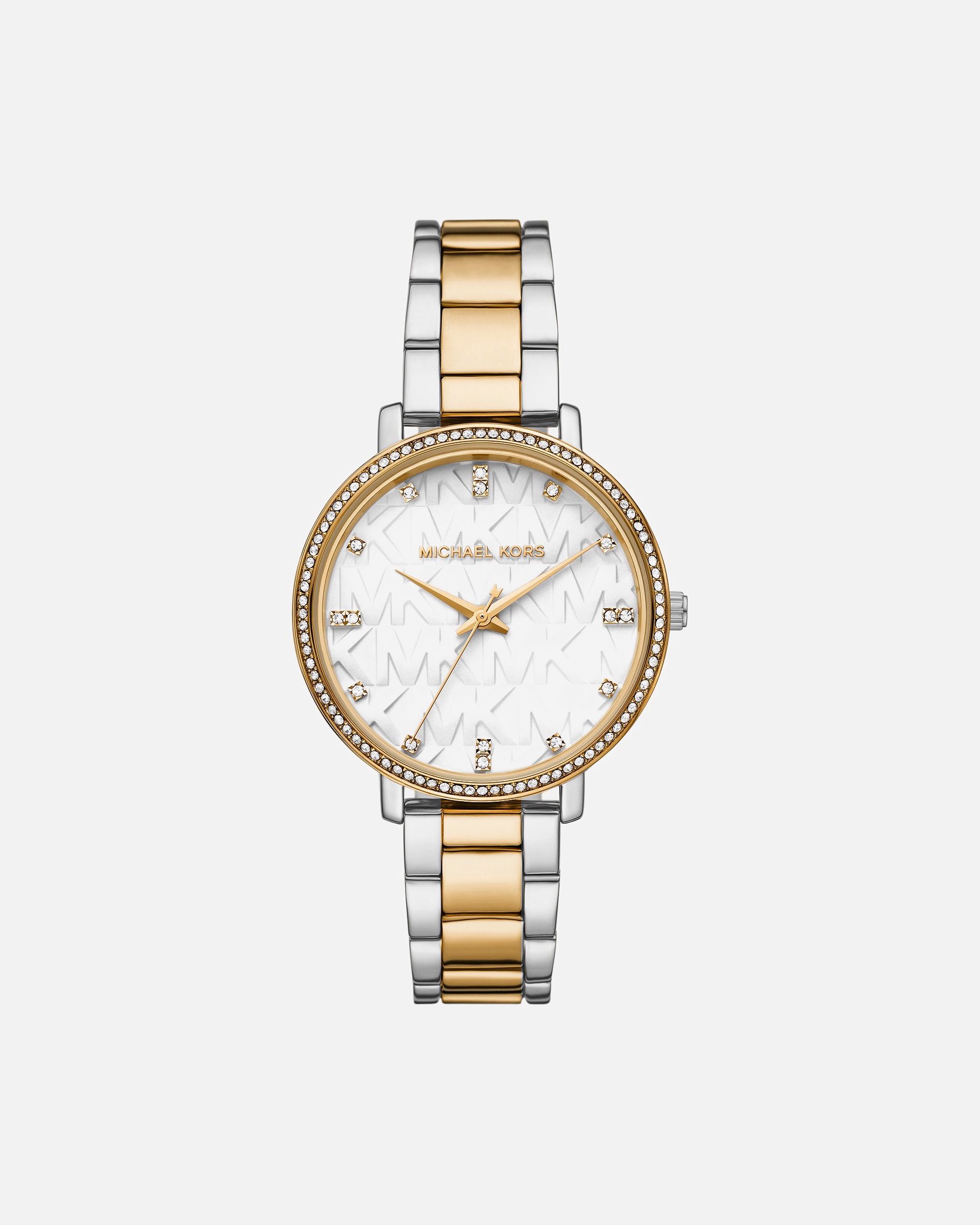 Uhr für Weiblich Michael Kors Pyper Uhr Gold,Mehrfarbig,Silber