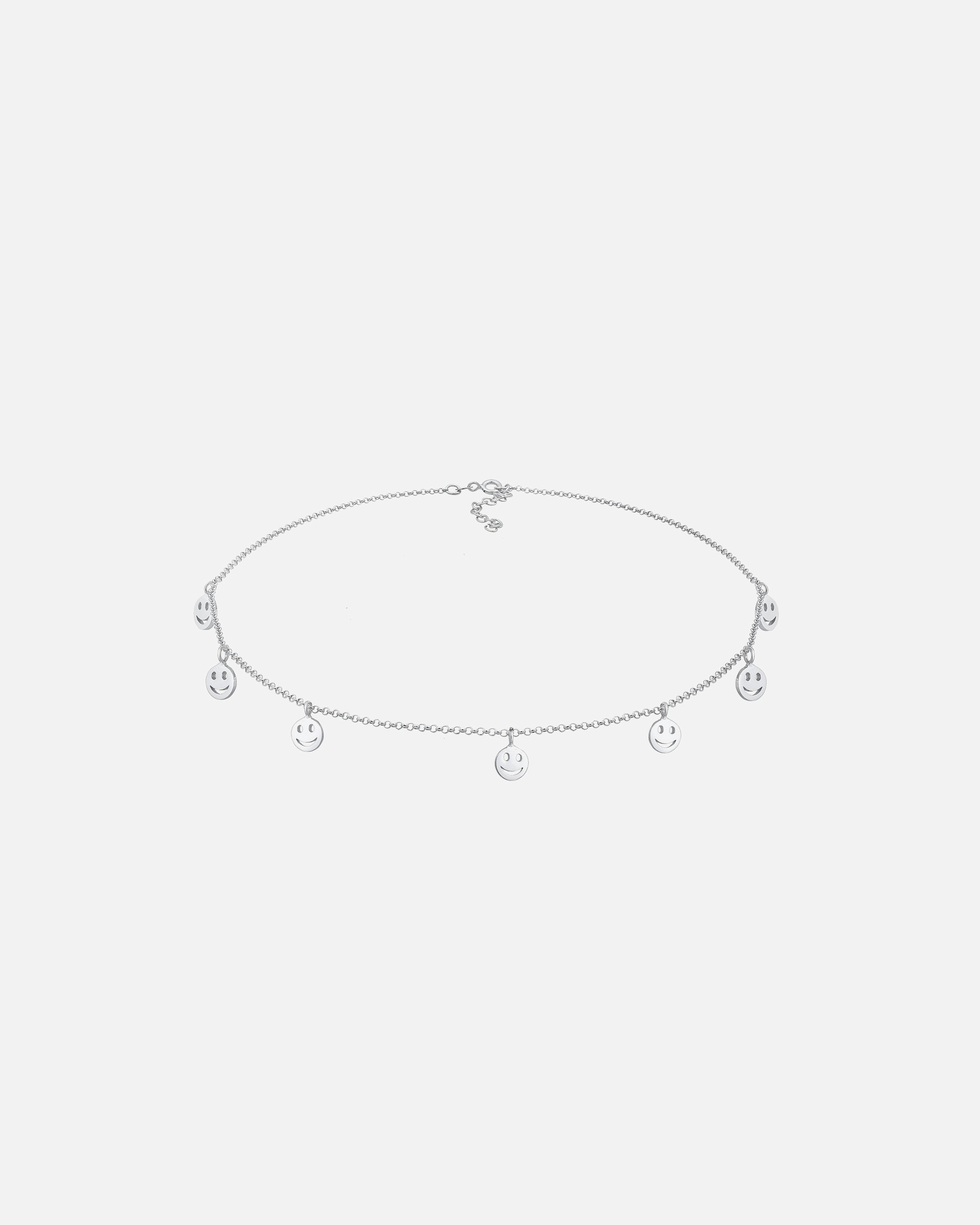 Halskette für Weiblich Elli Choker Kette mit Smiling Face Basic 925 Silber 1 Stück