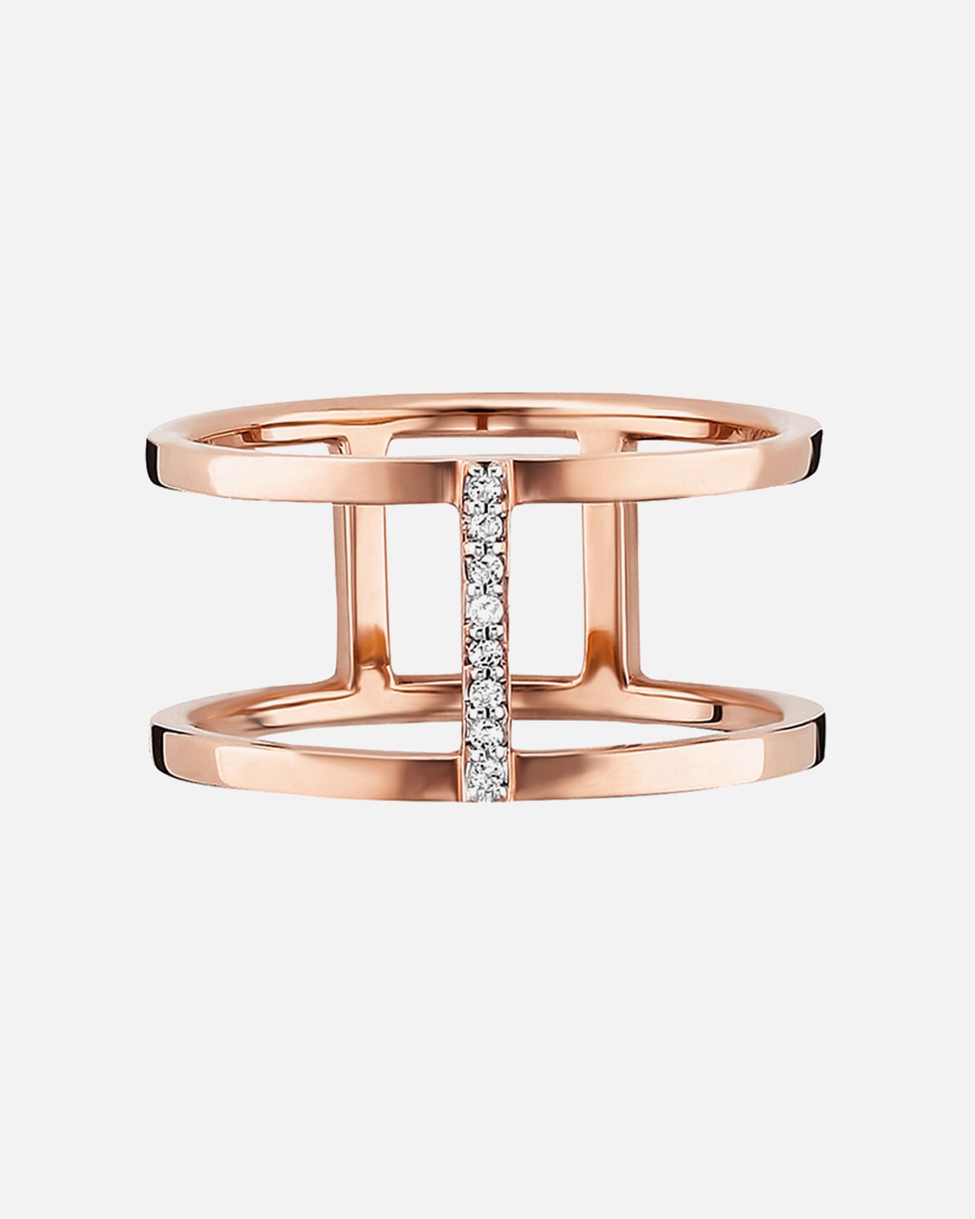 Ring für Weiblich caï Ring 925/- Sterling Silber Topas weiß 0,036ct 050 (15,9)