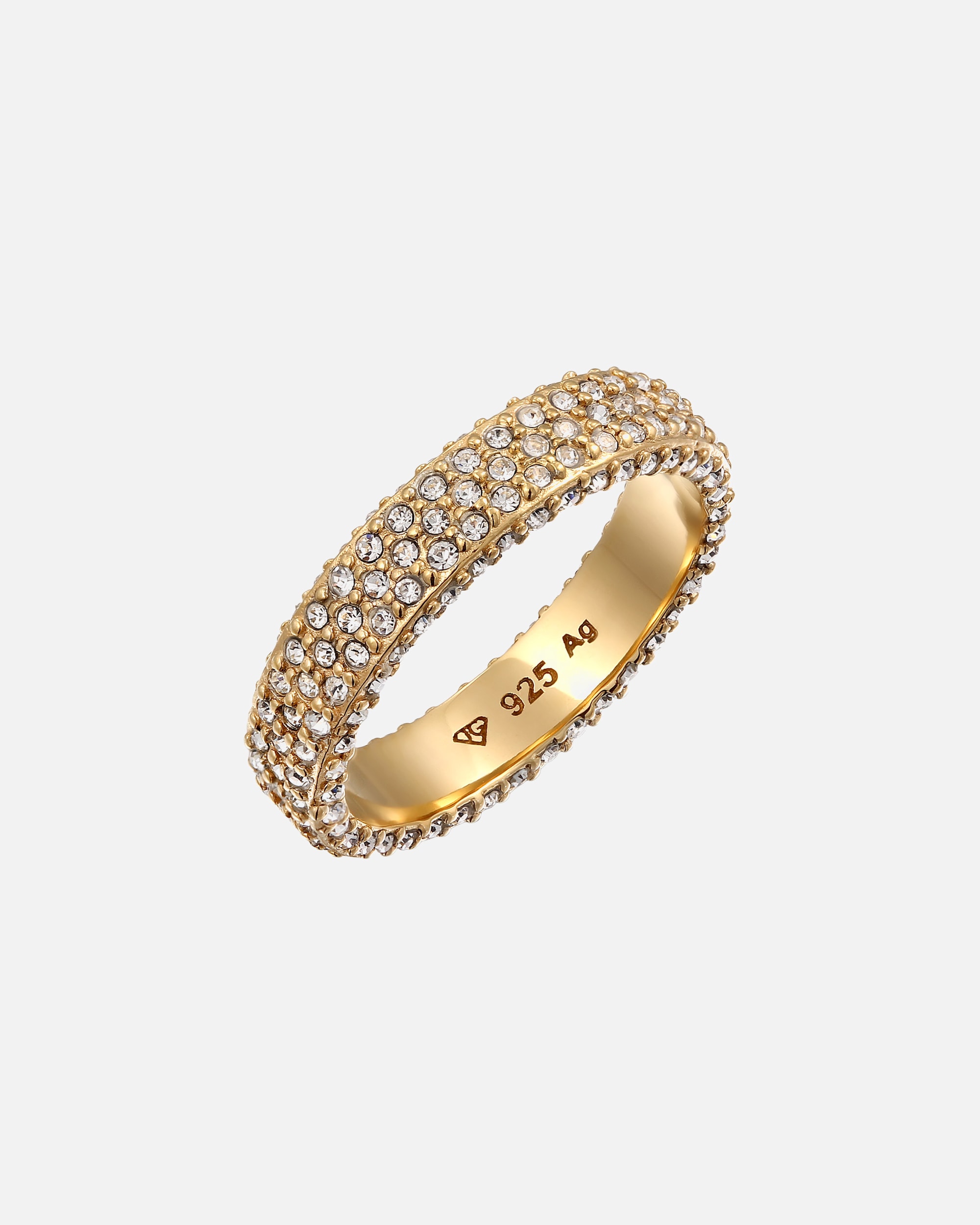 Ring für Weiblich Elli Bandring 925 Sterling Silber, mit Kristallen von Swarovski® 52