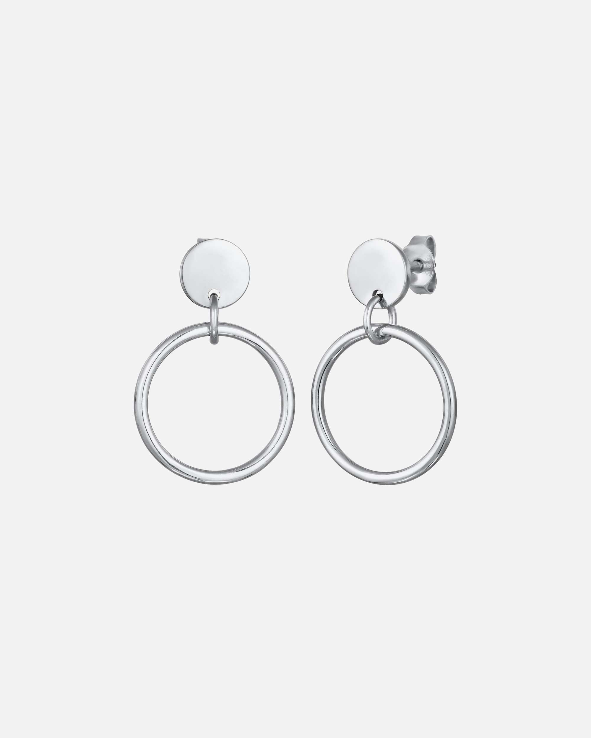 Ohrringe für Weiblich Elli Ohrstecker Kreis Rund 925 Sterling Silber 1 Stück