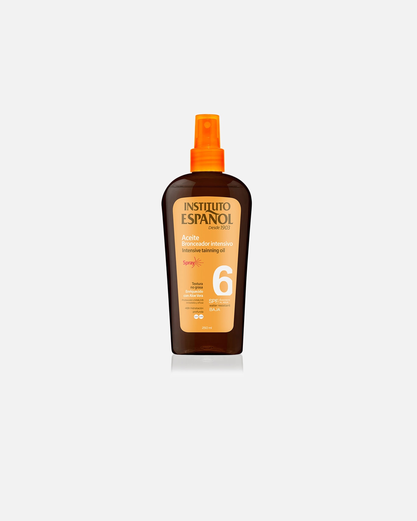 Sonnencreme für Unisex Instituto Español SONNENSCHUTZ Intensiv-Ölspray SPF6 250 ml