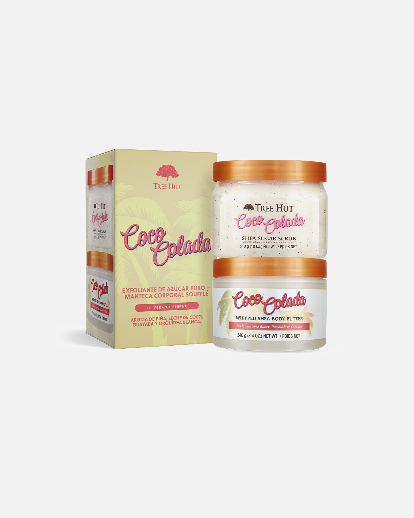 Körperpflegeset für Unisex Tree Hut Coco Colada Körperpeeling + Butter-Set 1 Stück