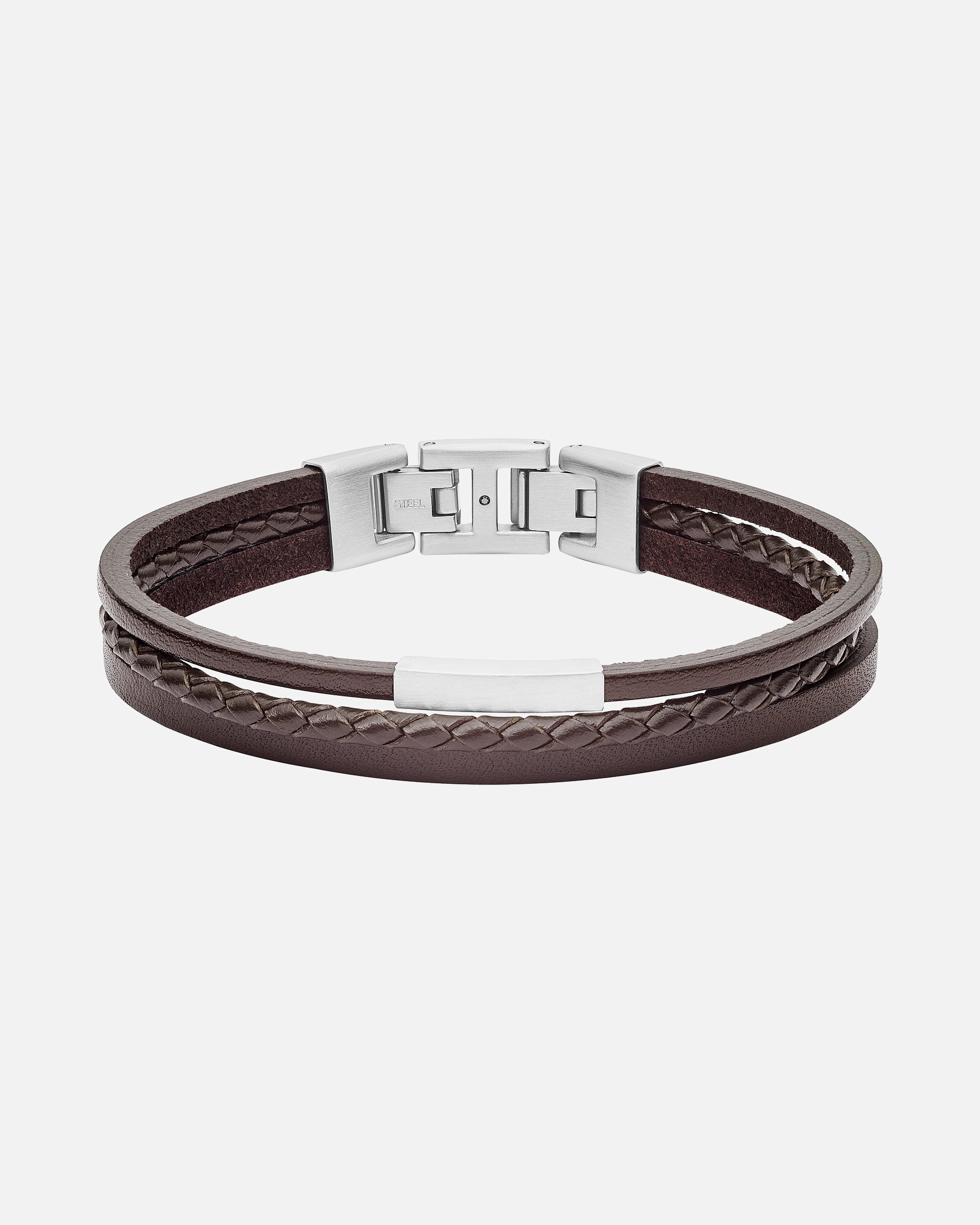 Armband für Männlich Fossil Fossil Vintage Armband Braun, Silber