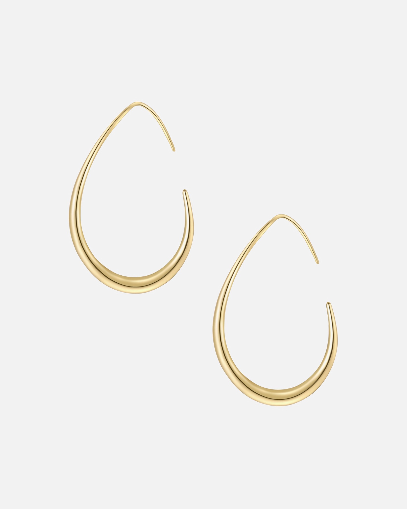 Creolen für Weiblich Yokoamii Creolen aus Metall-Legierung in gelbgold 43,2 mm