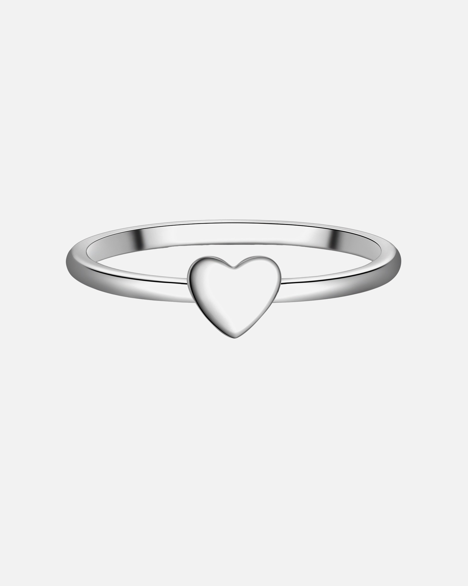 Ring für Weiblich Trilani Ring Herz aus Sterling Silber in silber 50