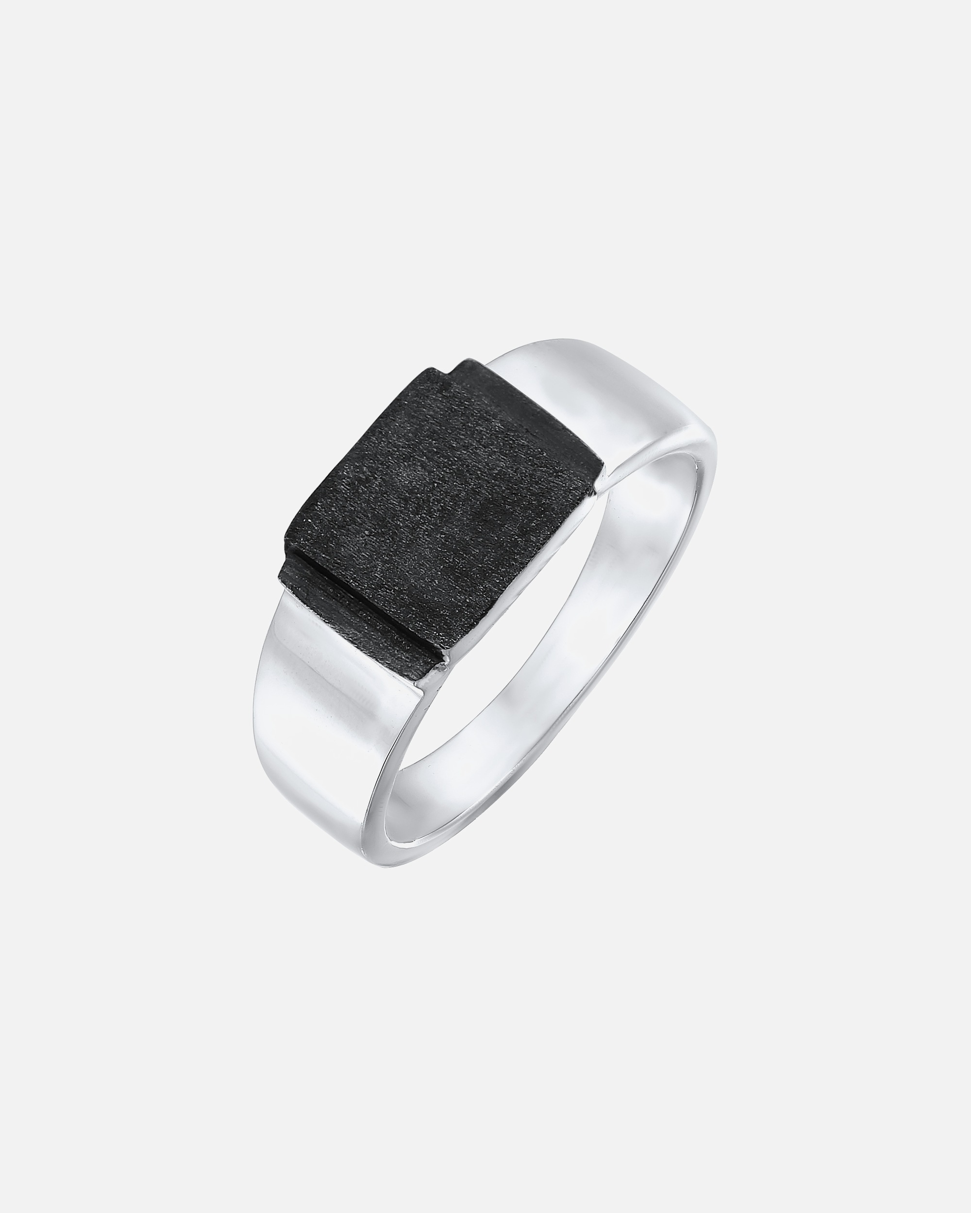 Ring für Männlich KUZZOI Herren Siegelring Oxidiert 925 Silber 60