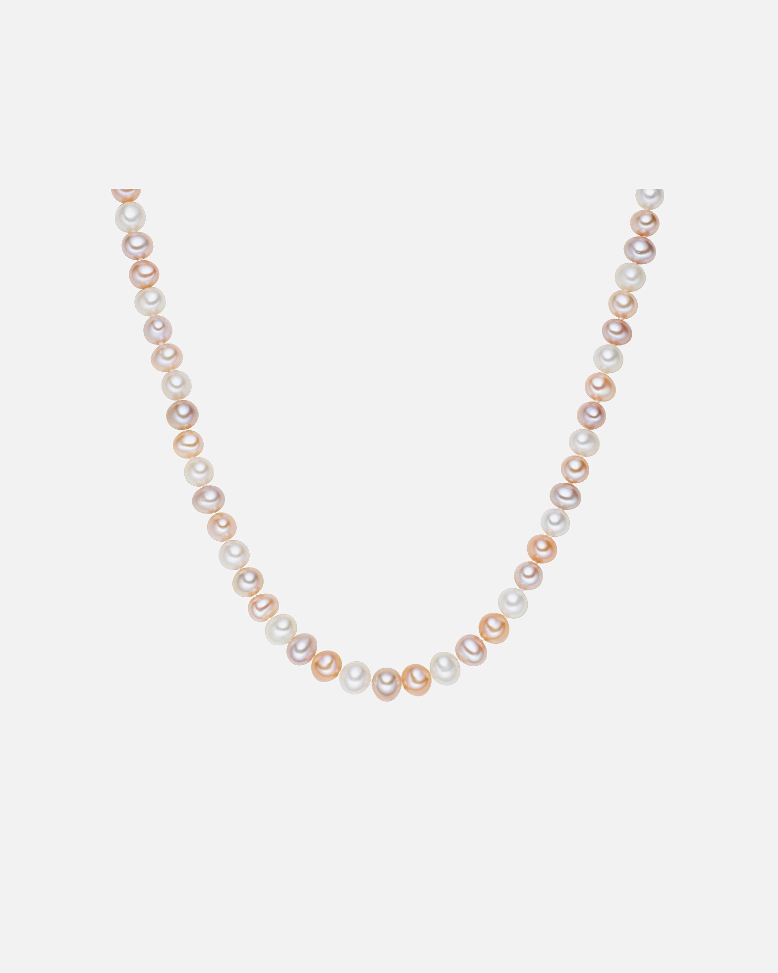 Halskette für Weiblich Valero Pearls Perlen-Kette aus Sterling Silber in silber mit Süßwasser-Zuchtperle 1 Stück