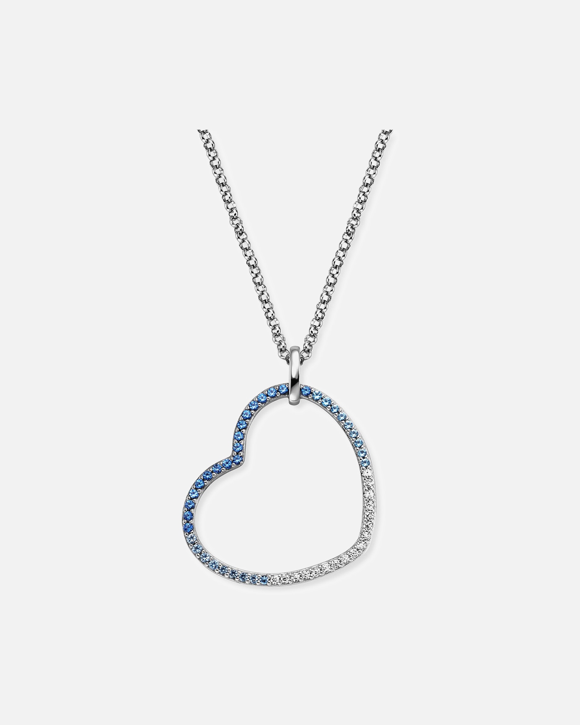 Halskette für Weiblich Engelsrufer Kette 925er Silber blau, silber