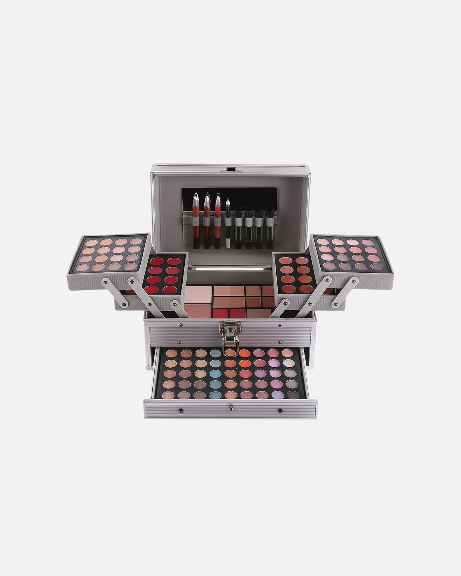 Make up Set für Unisex UNIQ Miss Rose collection Multifunktionale Aluminium Make-up Palette Box Mix