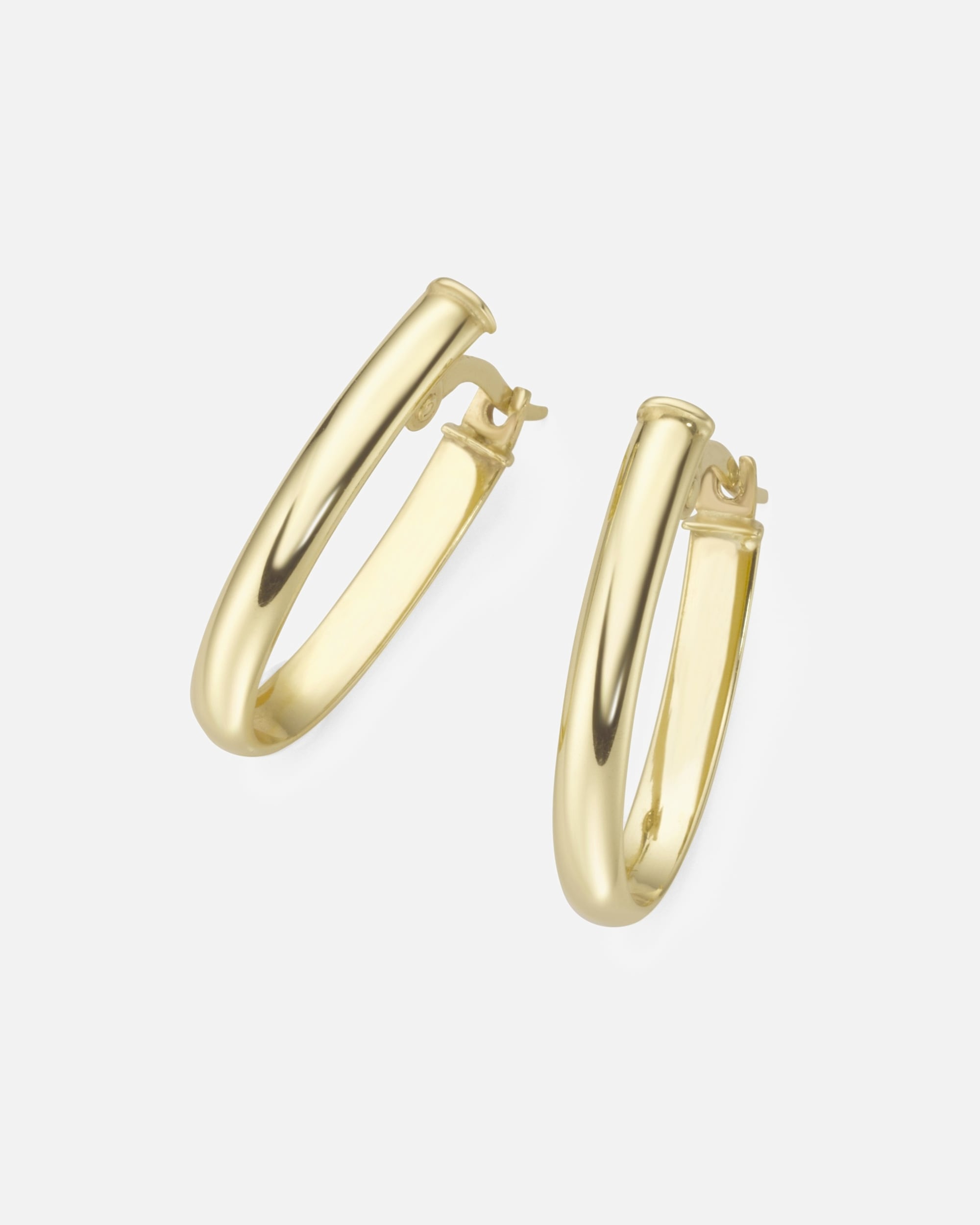 Creolen für Weiblich Luigi Merano Creolen ovale Form, glänzend, Gold 375 Onesize