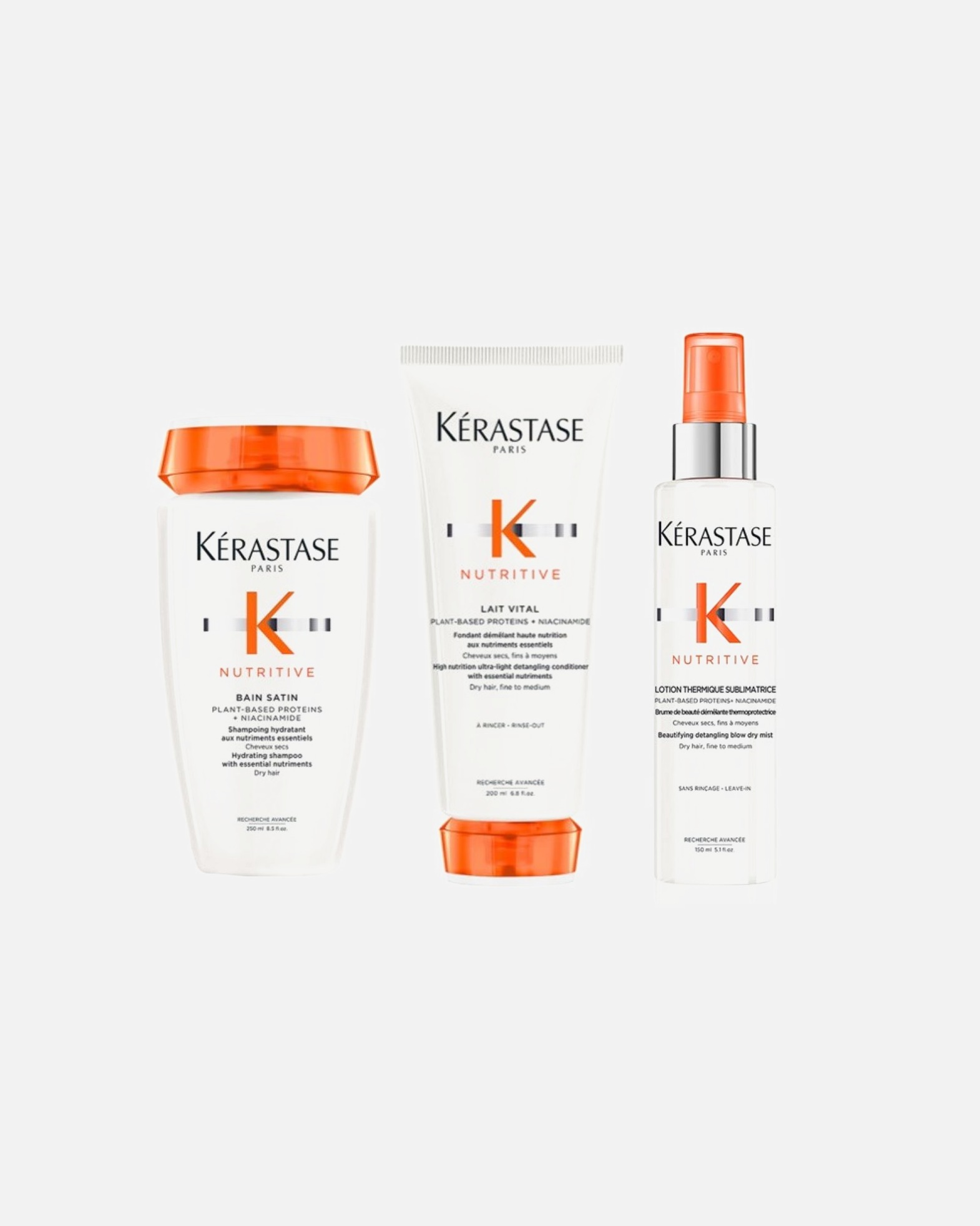 Haarpflegeset für Weiblich Kérastase Nutritive 3er Set (Bain / Lait Vital / LotionThermique) 1 Stück