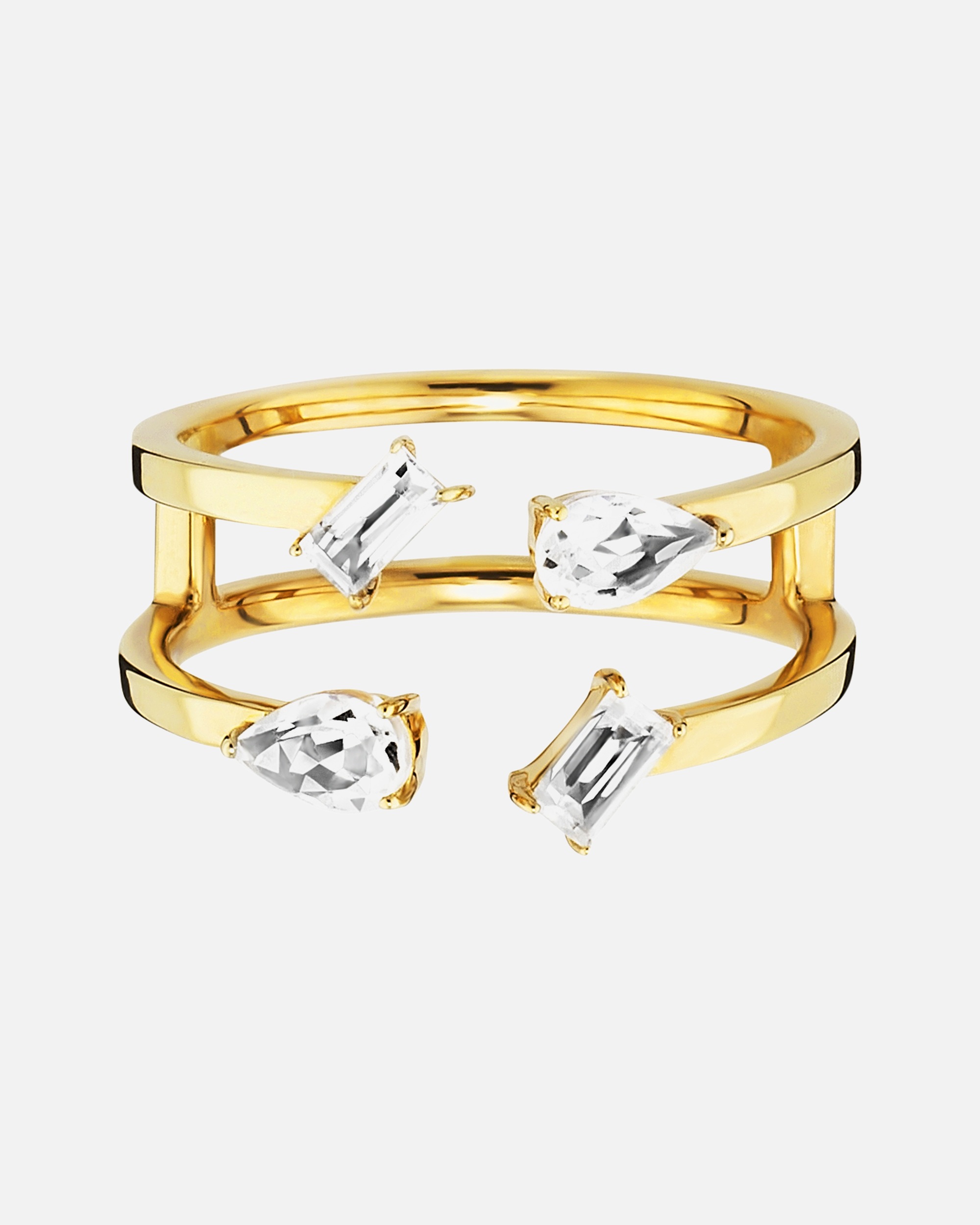 Ring für Weiblich caï Ring 925/- Sterling Silber Weißtopas weiß 0,74ct 056 (17,8)