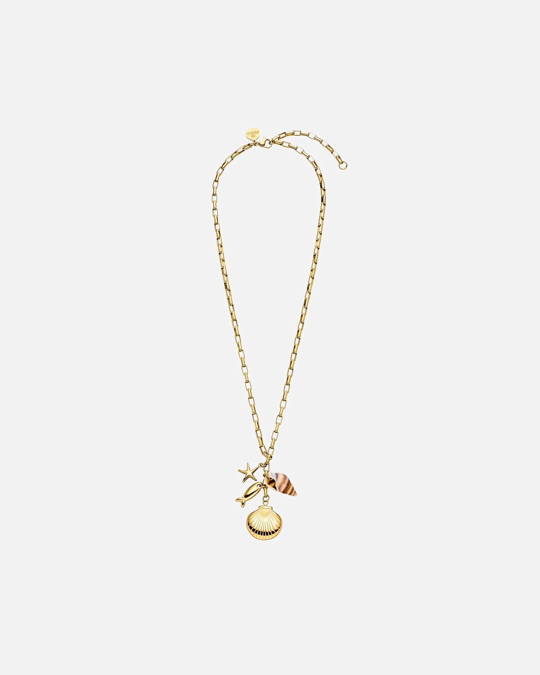 Halskette für Unisex Purelei Ocean Crush Kette 100% Edelstahl Gold