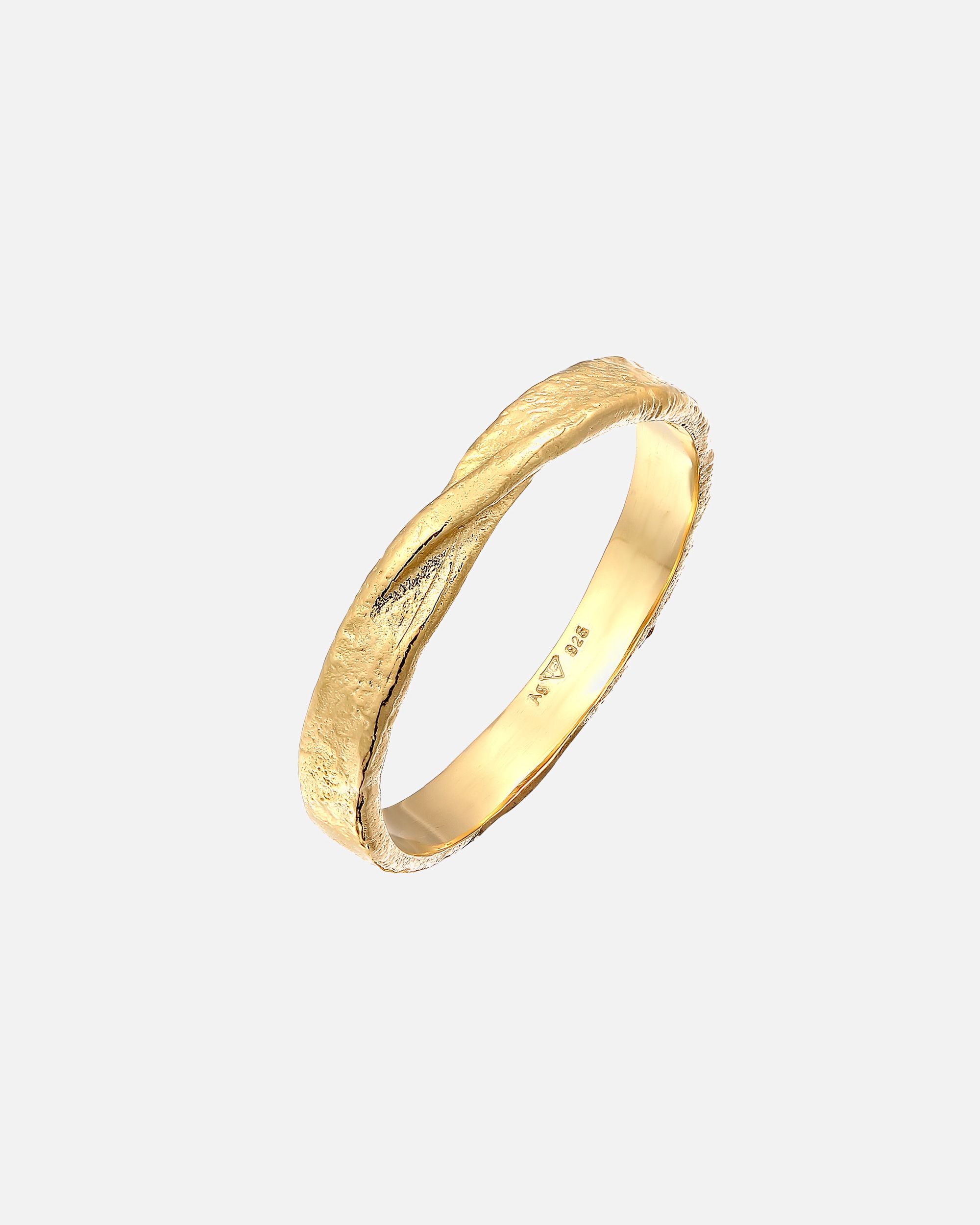 Ring für Männlich Haze & Glory Default Brand Line Bandring - Twisted 925 Silber 60