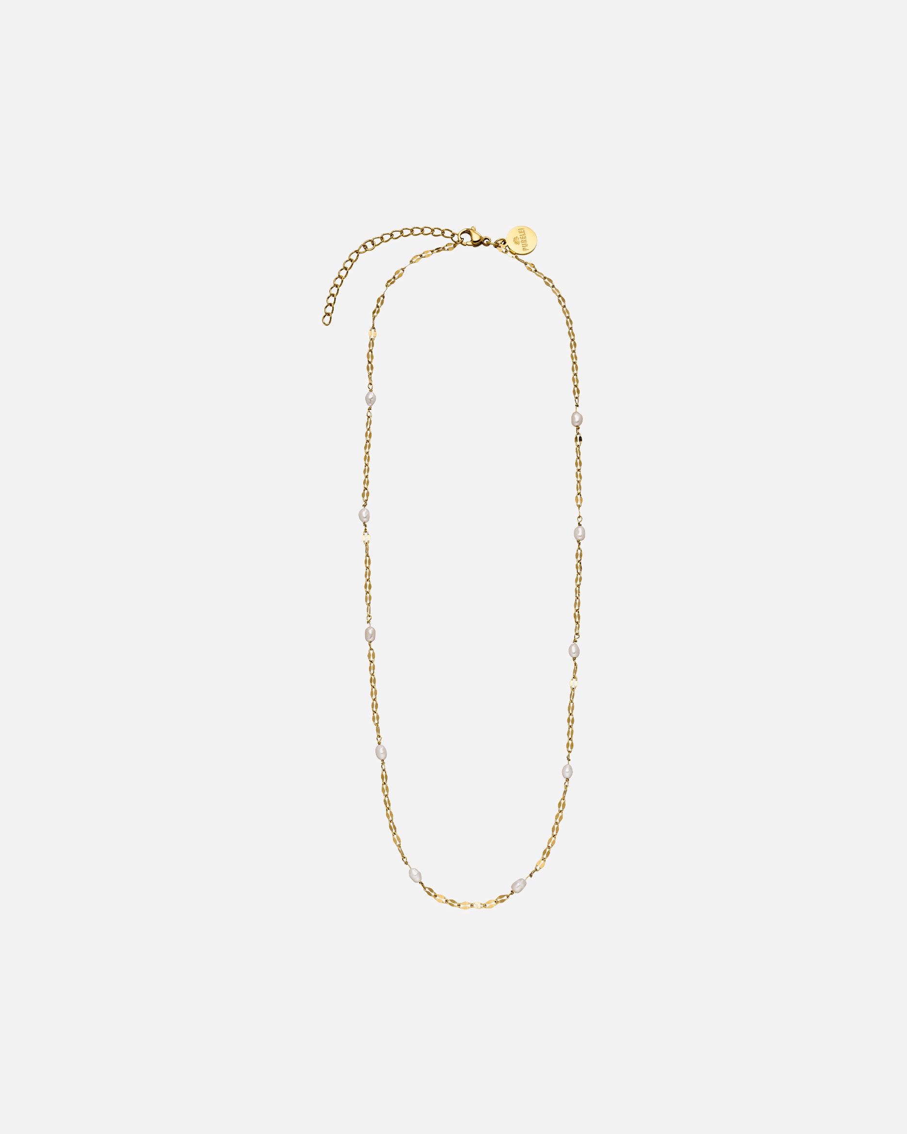 Halskette für Unisex Purelei Delicate Pearl Kette 100% Edelstahl Gold
