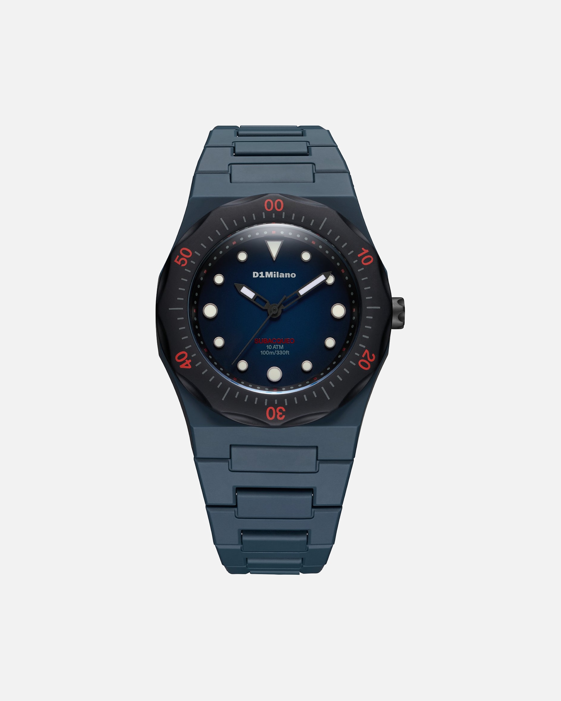 Uhr für Männlich D1 Milano Default Brand Line Herrenuhr Polycarbonat blau