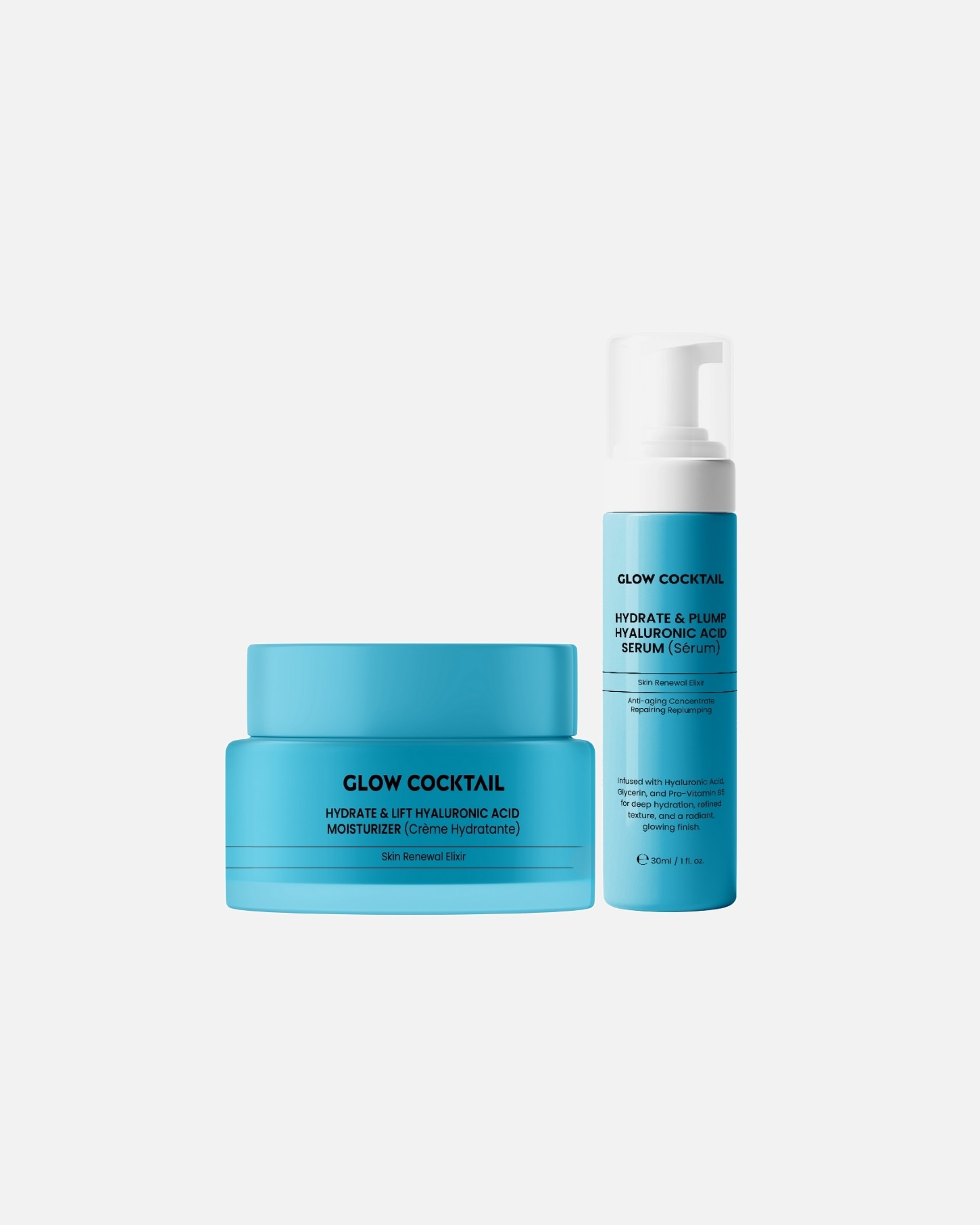 Gesichtspflegeset für Weiblich Glow Cocktail Hyaluron Lift Duo 1 Stück