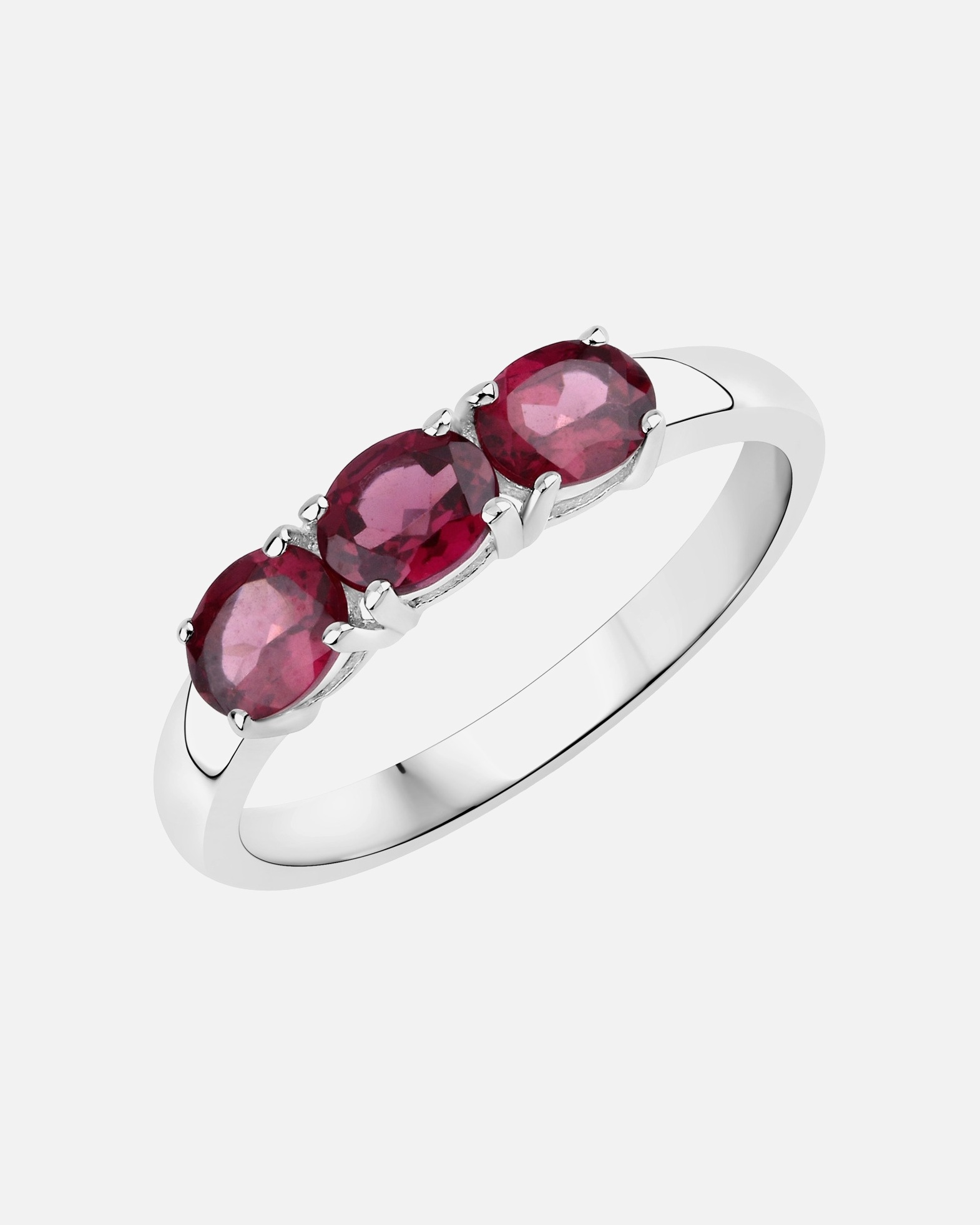 Ring für Weiblich Rafaela Donata Ring Sterling Silber Rhodolith in Silber 50
