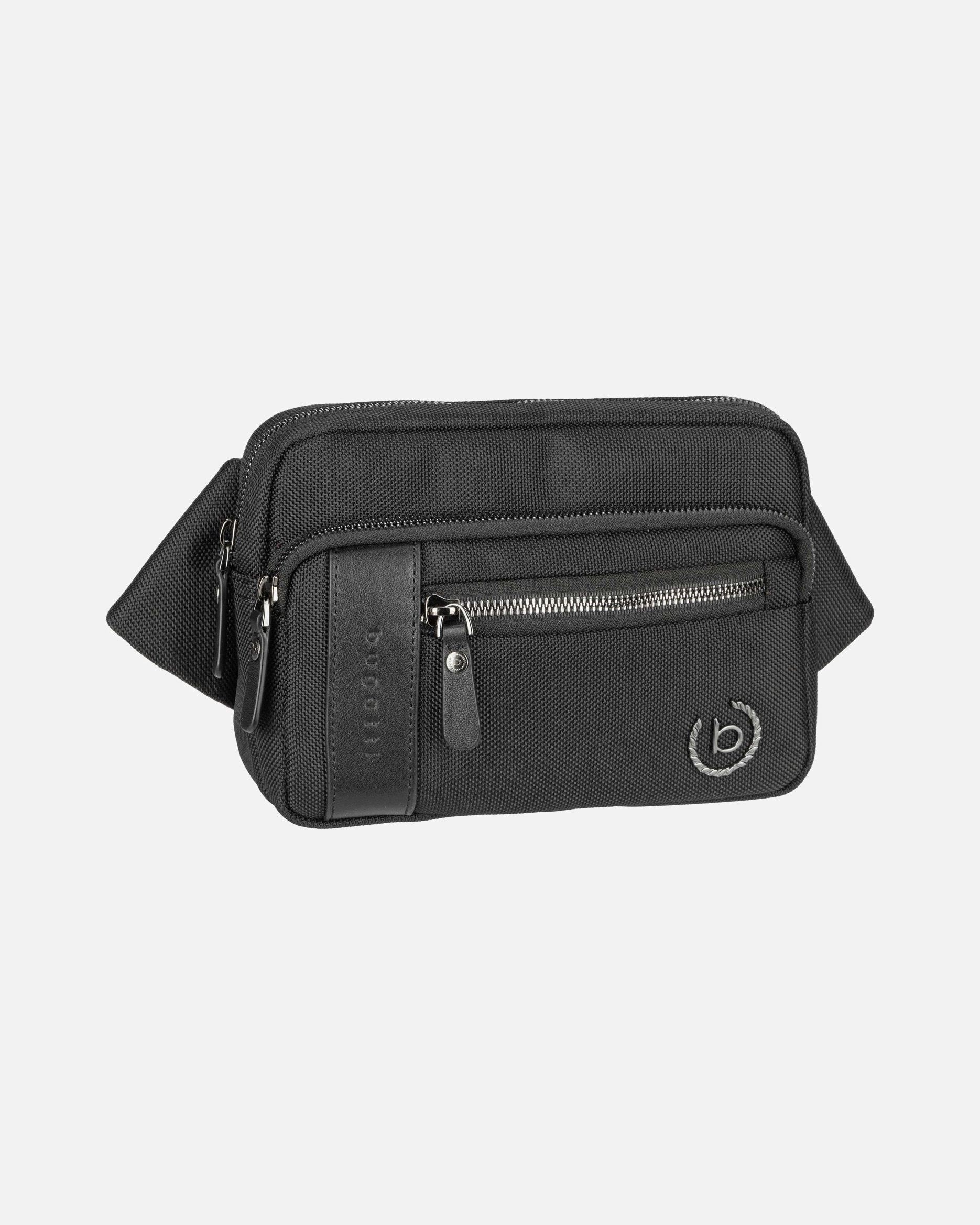 Bauchtasche für Männlich Bugatti Gürteltasche Nero Schwarz