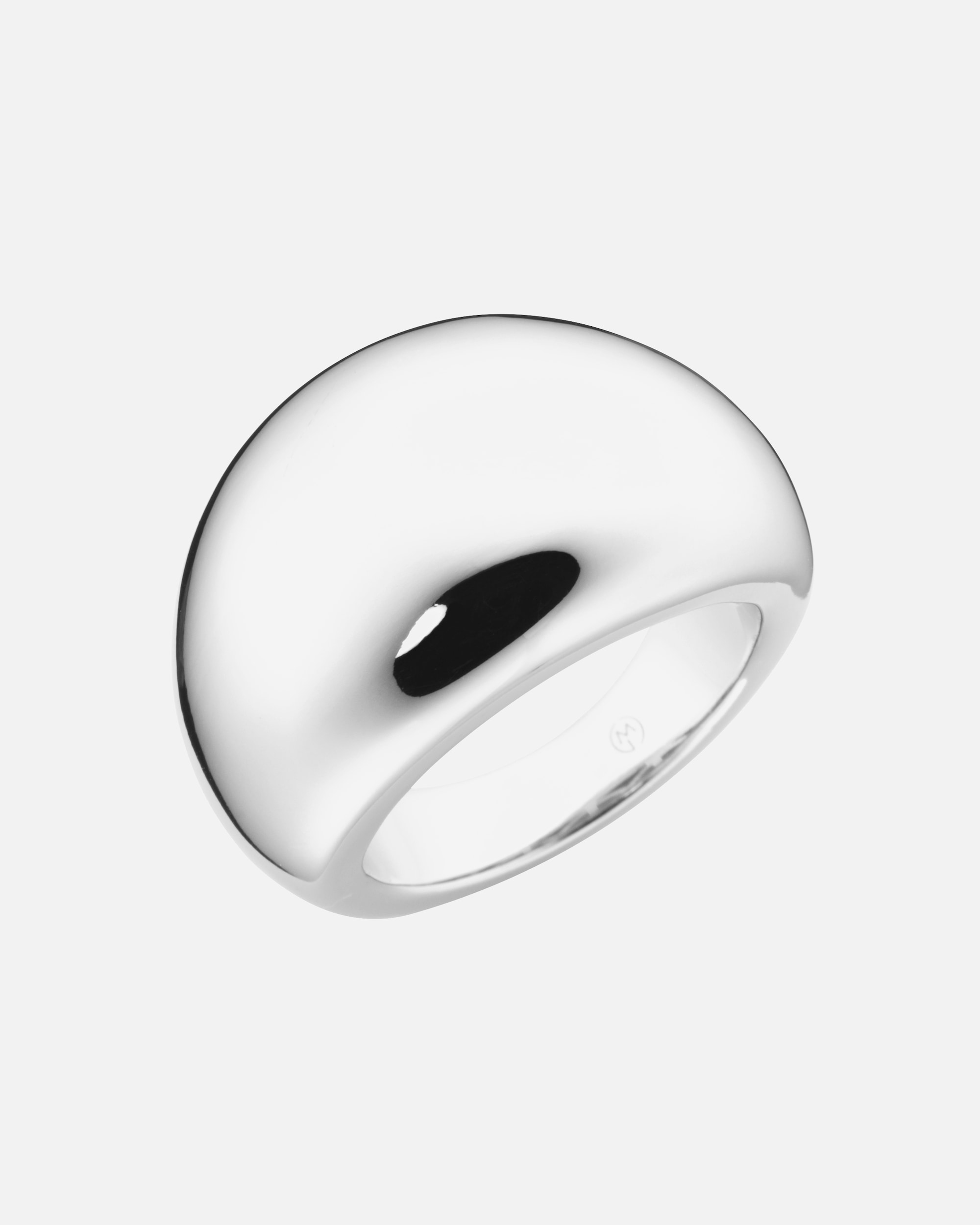 Ring für Weiblich Giorgio Martello Milano Ring in gewölbter Form, Silber 925 58