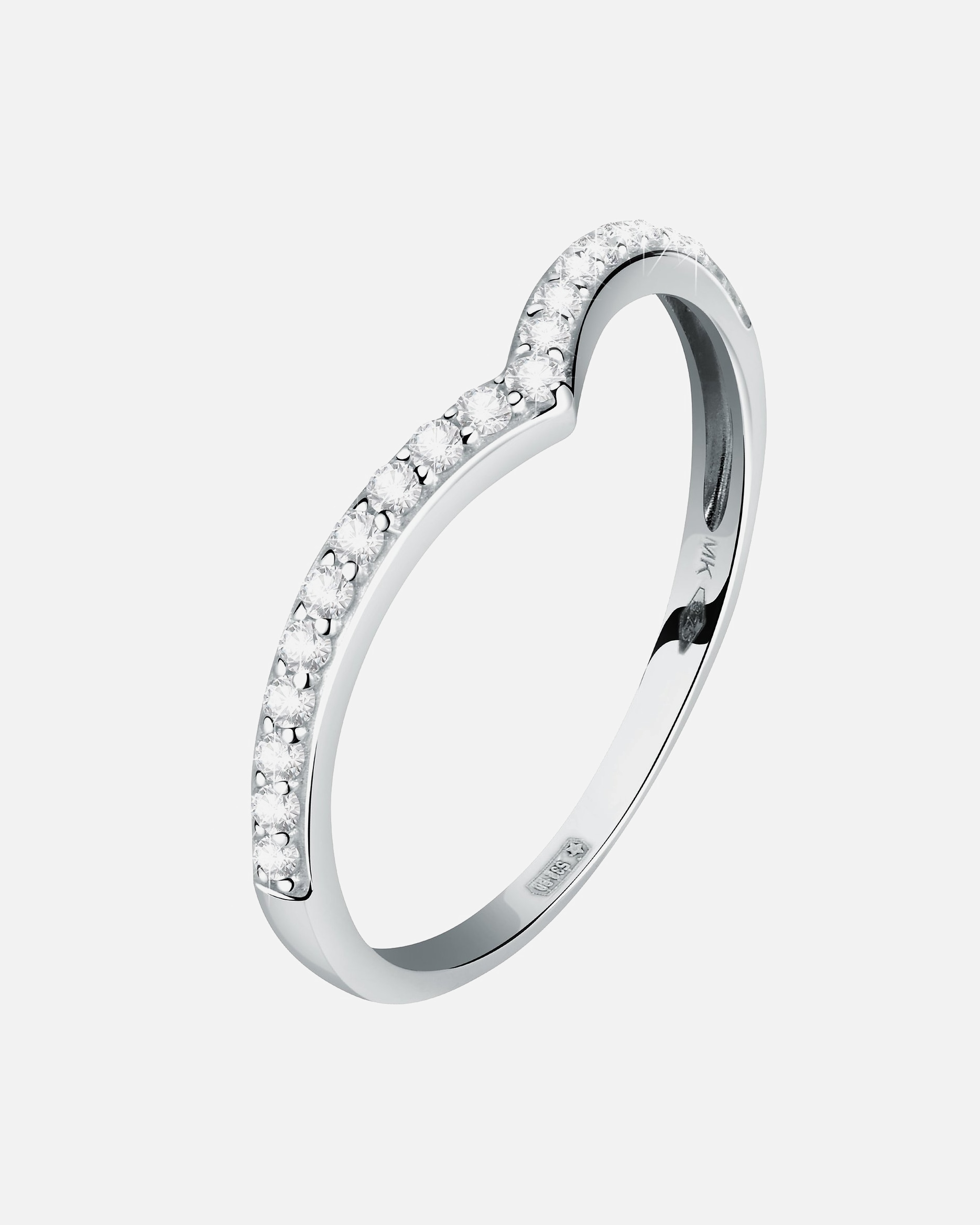 Ring für Weiblich CHRIST Damenring 375er Weißgold 54